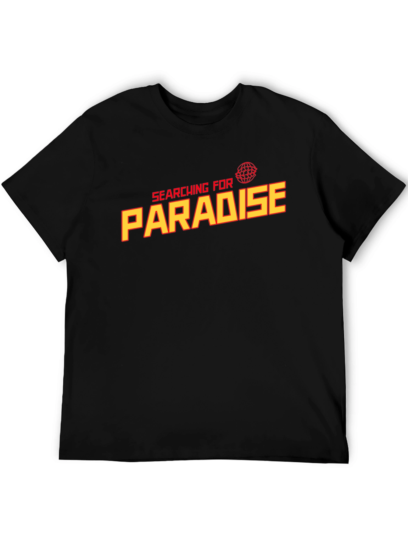 Black Searching for Paradise Graphic Tee - Black view 5