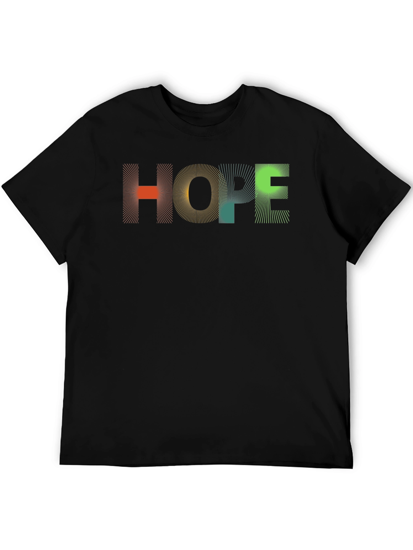 Black HOPE Graphic Tee - Modern Abstract Design, Unisex Fit view 5