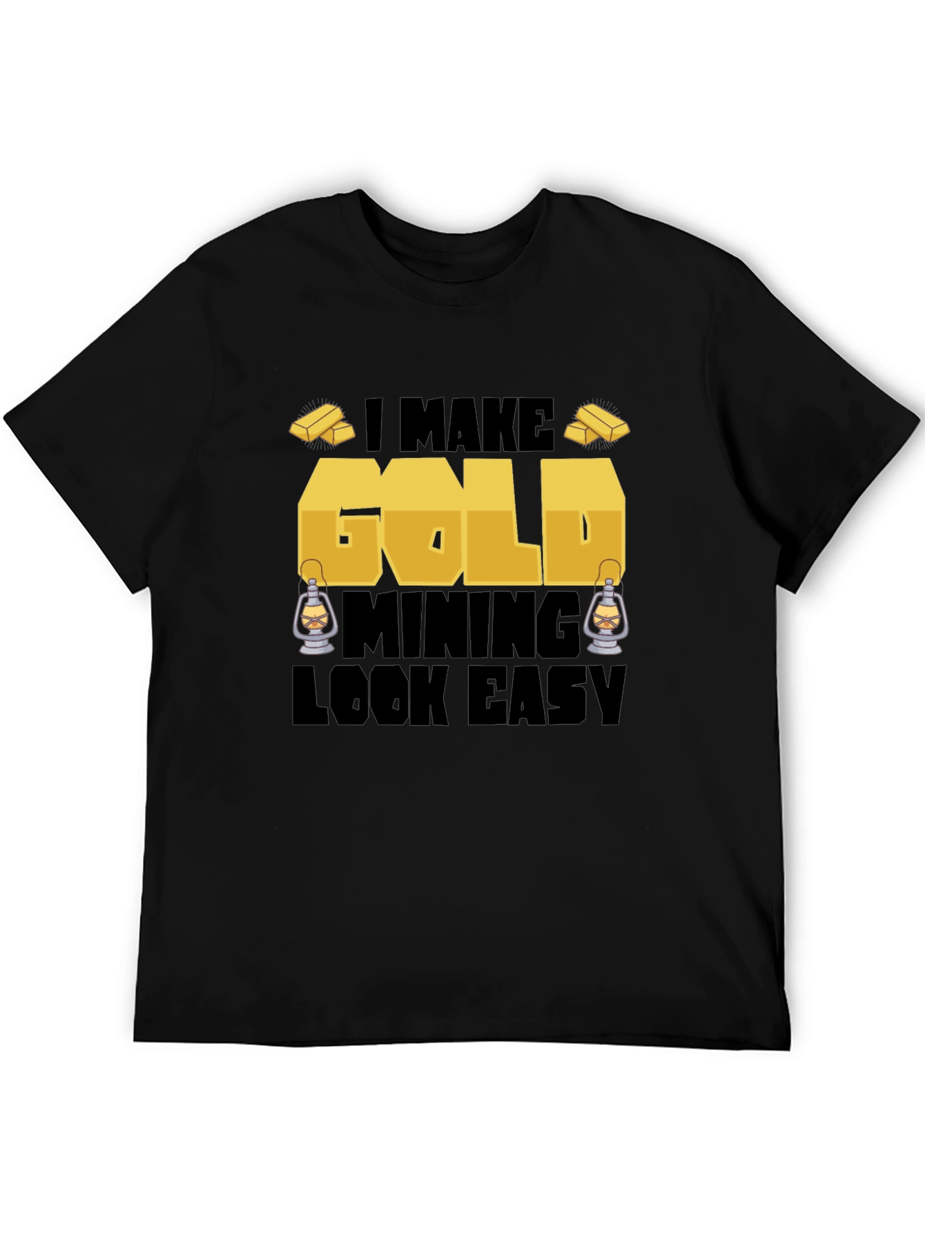 Black Gold Mining T-Shirt - Funny Miner Tee view 5