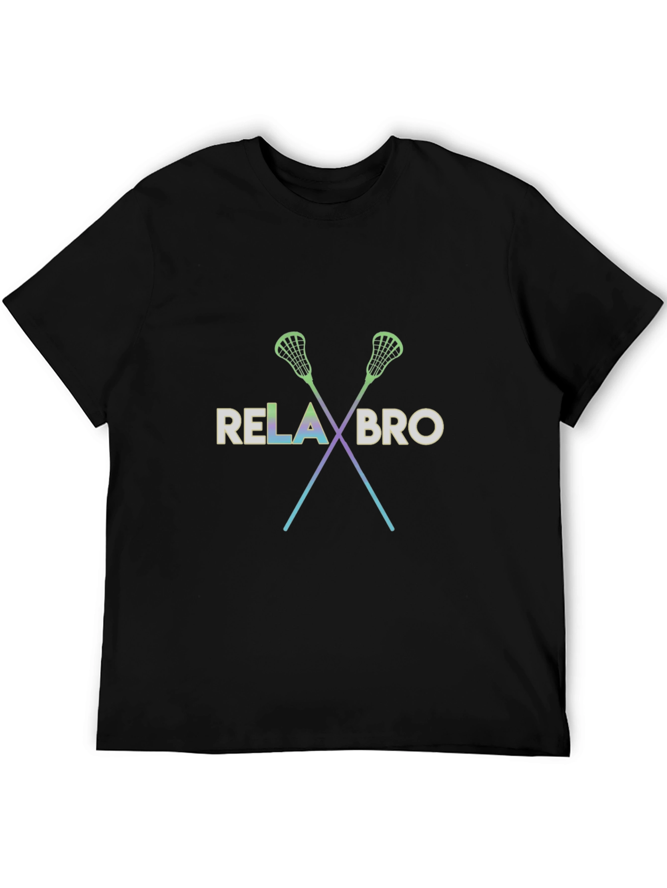 Black Relax Bro Lacrosse T-Shirt - Stylish & Comfortable view 5