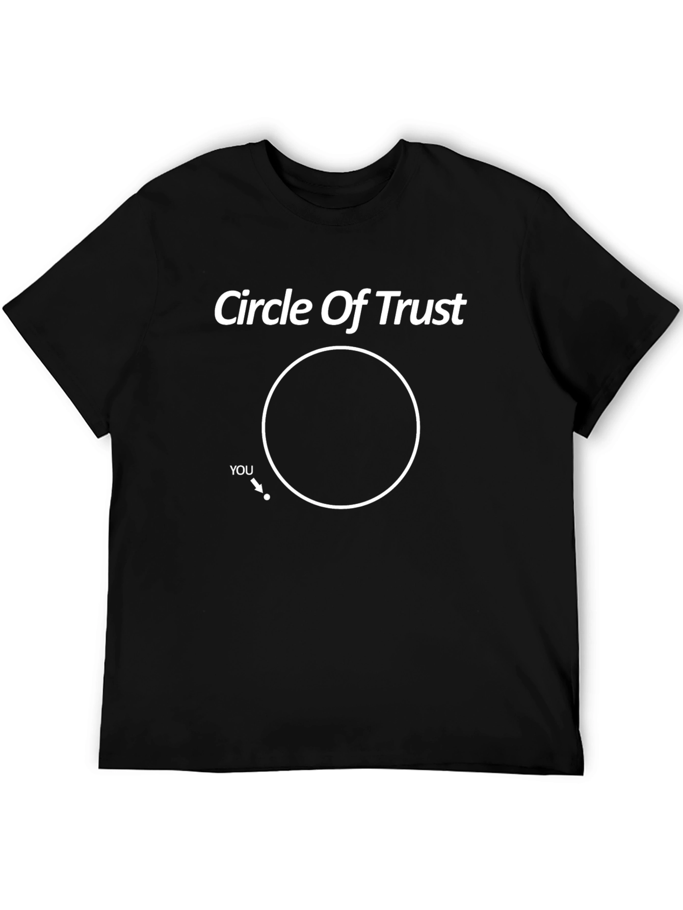 Black Circle of Trust Graphic Tee - Black T-Shirt view 5
