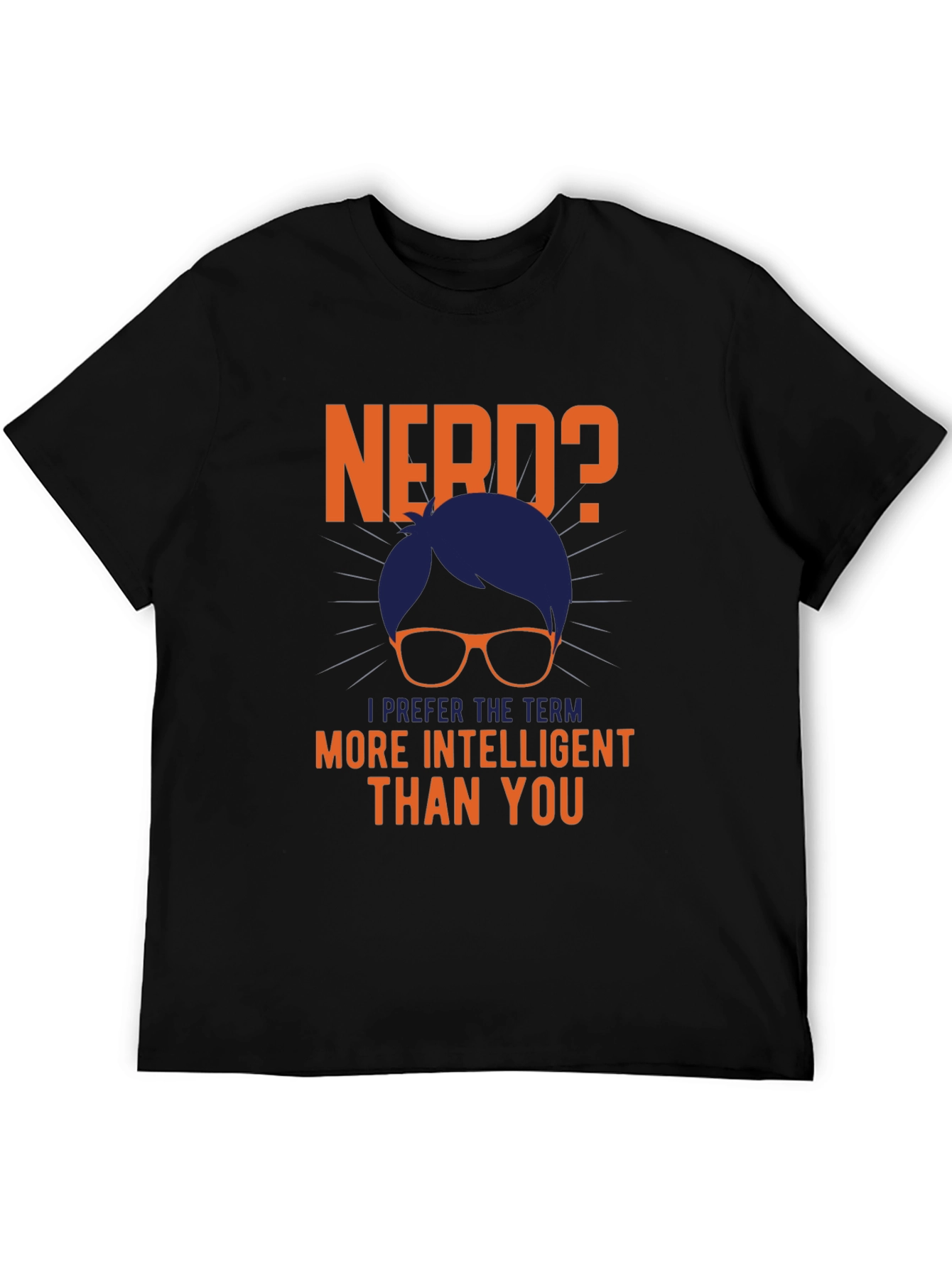 Black Nerd? Intelligent T-Shirt - Funny Geek Tee view 5