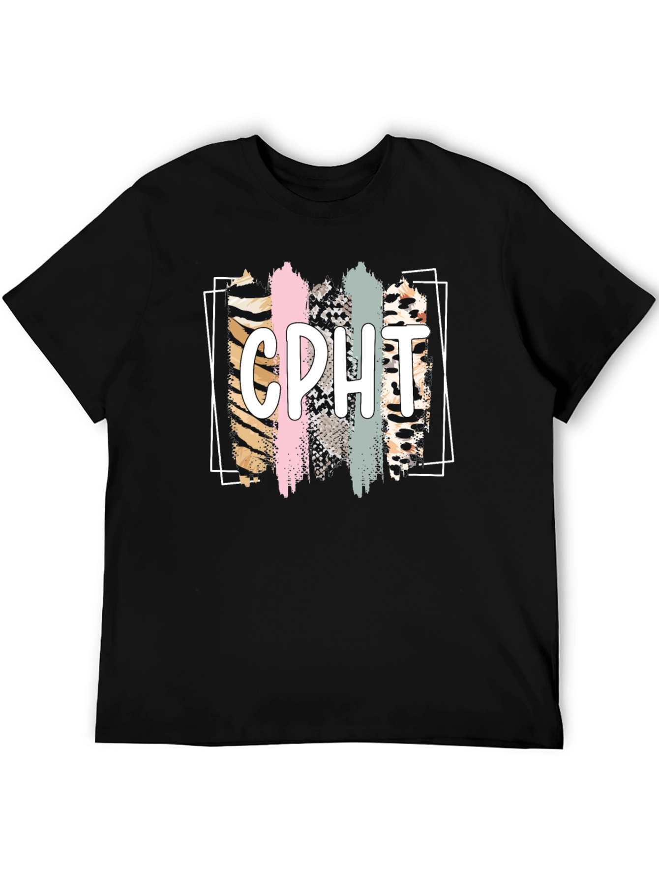 Black CPHT Animal Print Graphic Tee - Unisex view 5