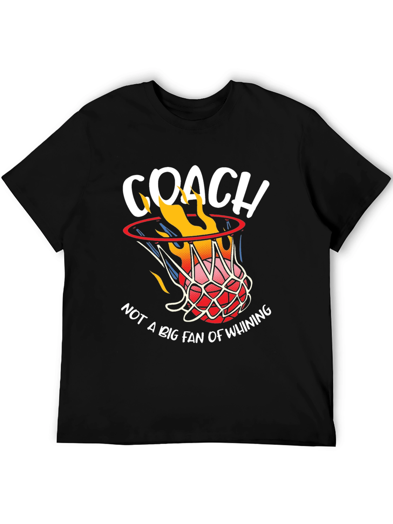Black Coach Not a Fan Whining T-Shirt view 5