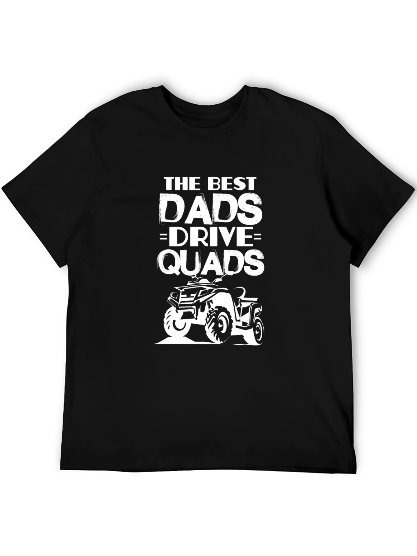Black Best Dads Drive Quads Black T-Shirt view 5
