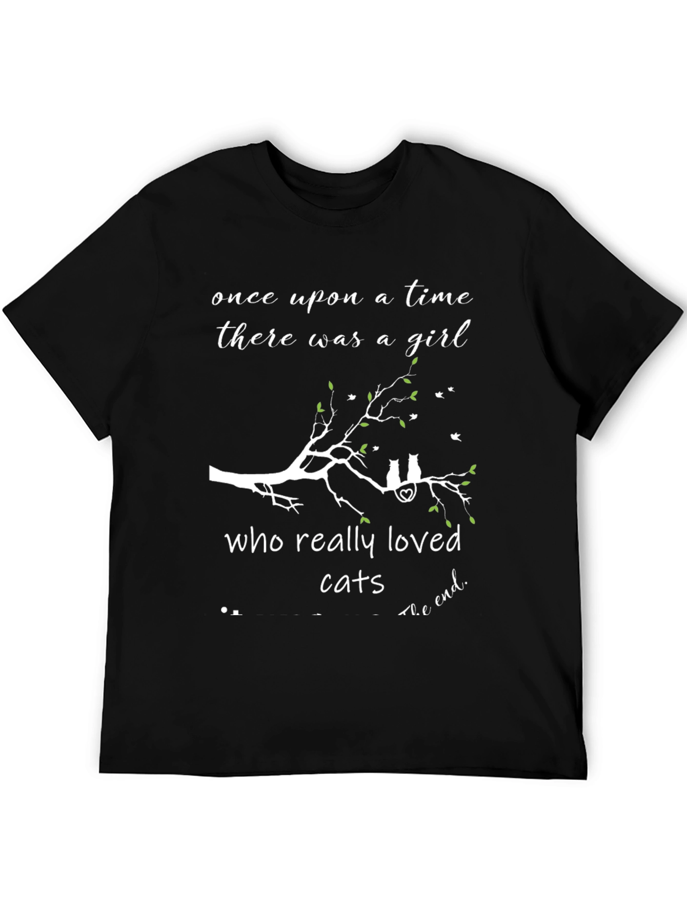 Black Cat Lover T-Shirt: Once Upon A Time Girl Cats Tee view 5