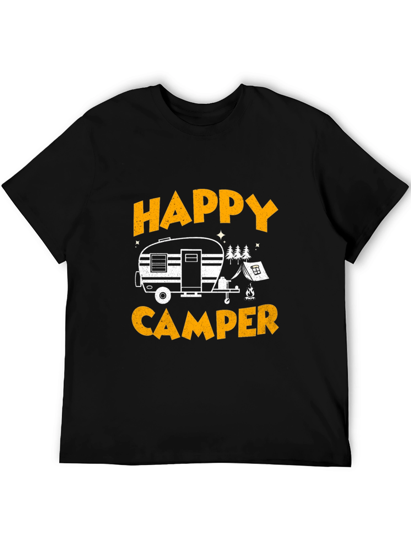 Black Happy Camper Graphic Tee - Adventure Awaits view 5