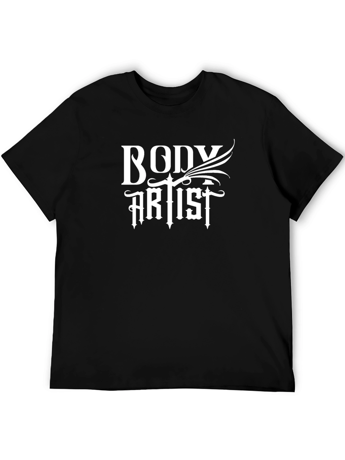 Black Body Artist Graphic T-Shirt - Cool Tattoo Design view 5