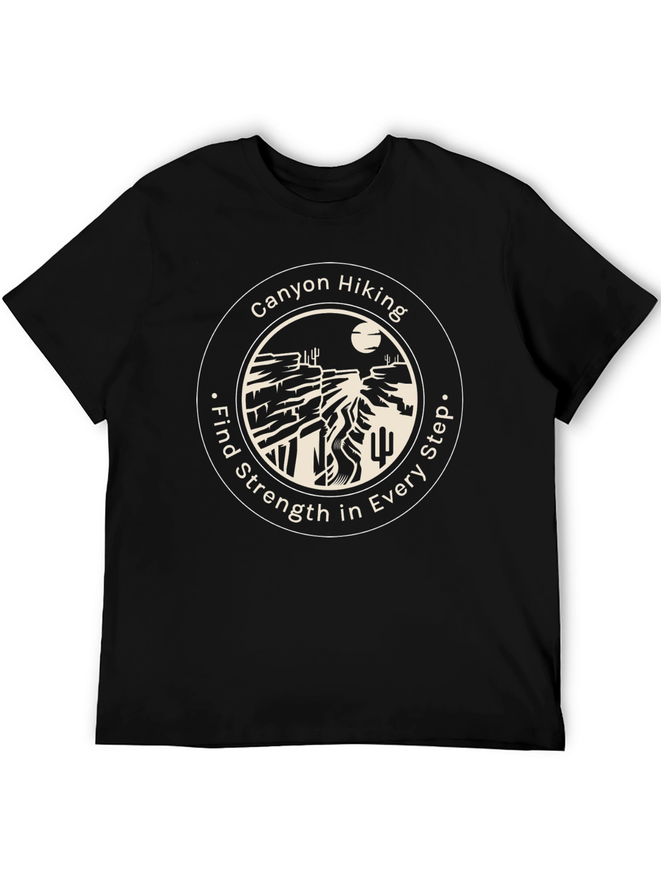 Black Canyon Hiking Graphic T-Shirt - Find Strength in Every Step view 5
