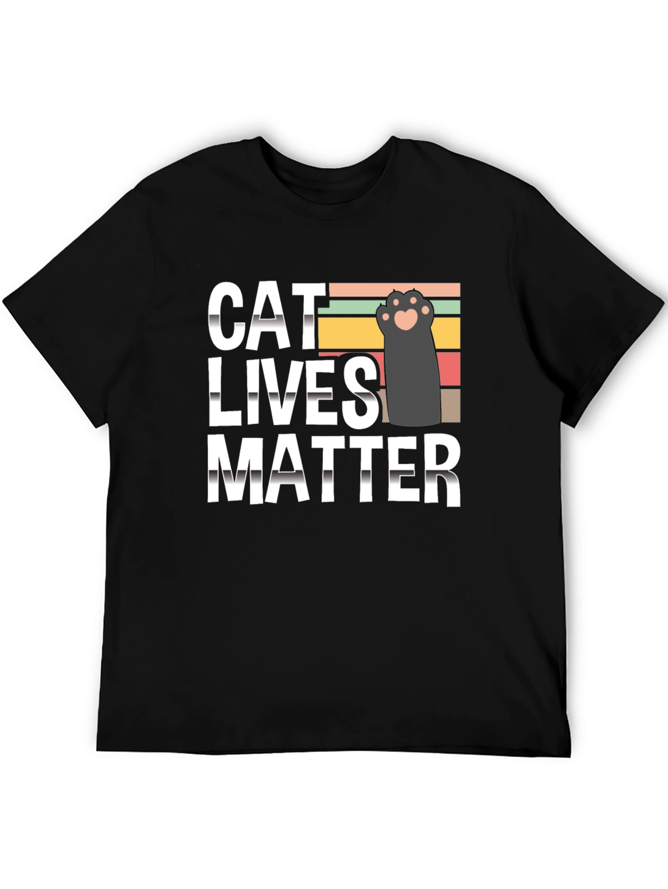 Black Cat Lives Matter T-Shirt, Novelty Tee view 5