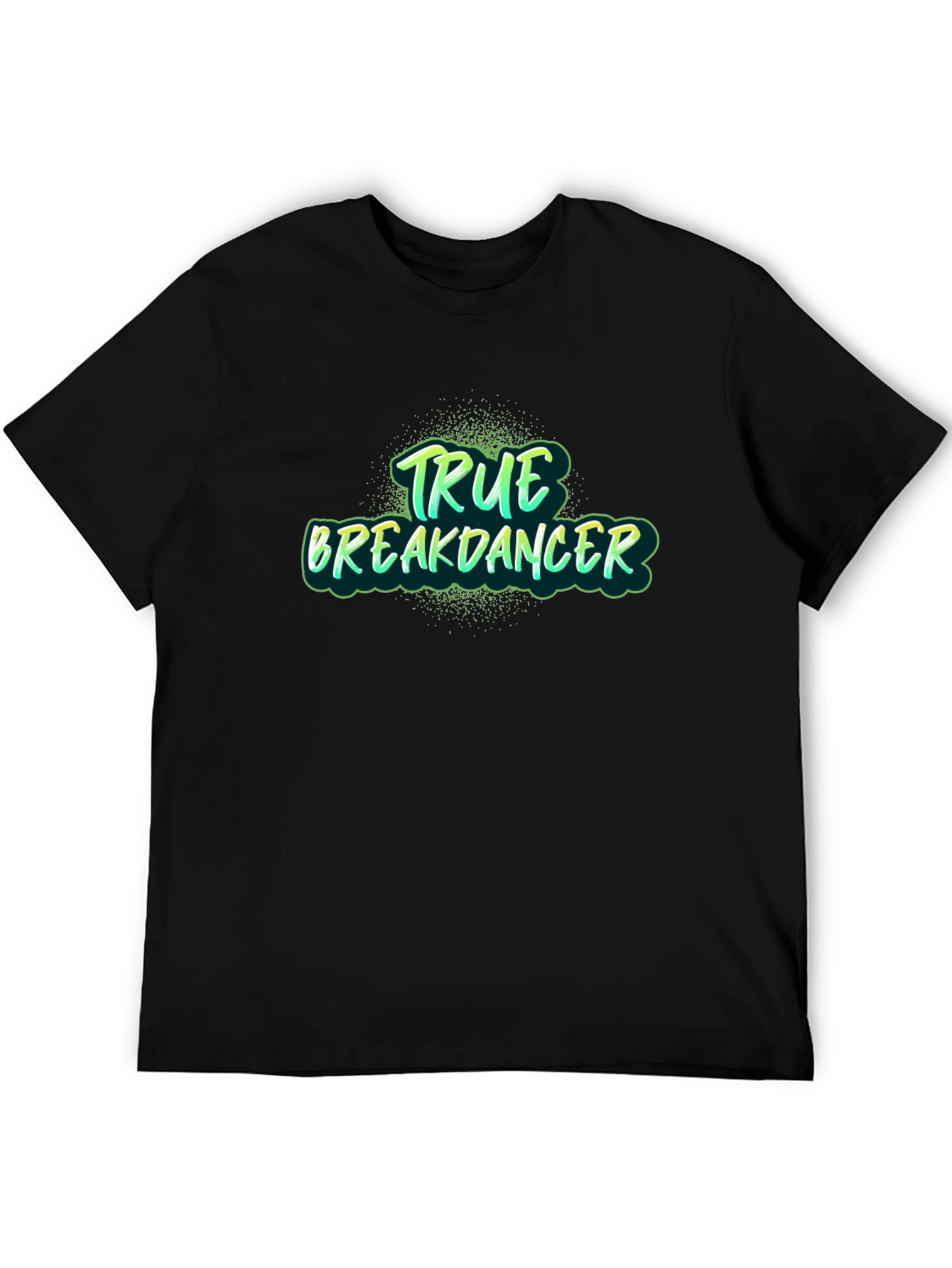 Black True Breakdancer Graphic Tee - Black Cotton Blend view 5