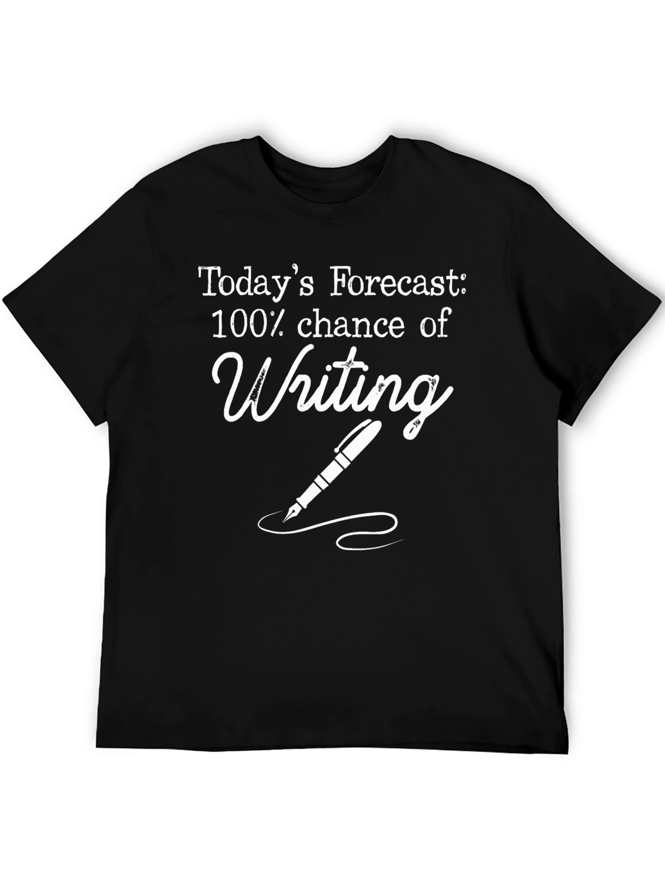 Black Writer's Forecast Graphic T-Shirt view 5