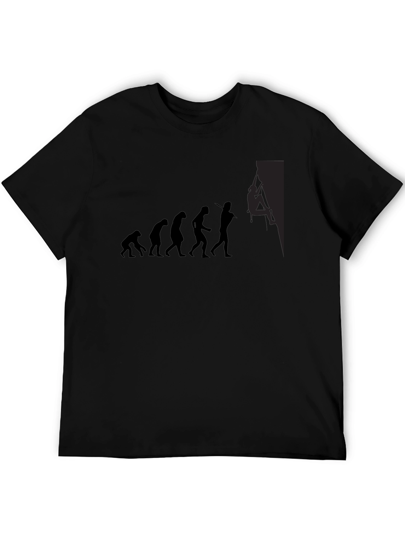 Black Evolution to Climber Men's T-Shirt view 5