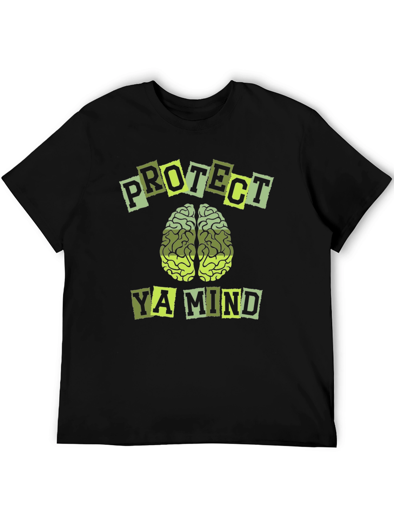 Black Protect Ya Mind Graphic Tee - Black view 5