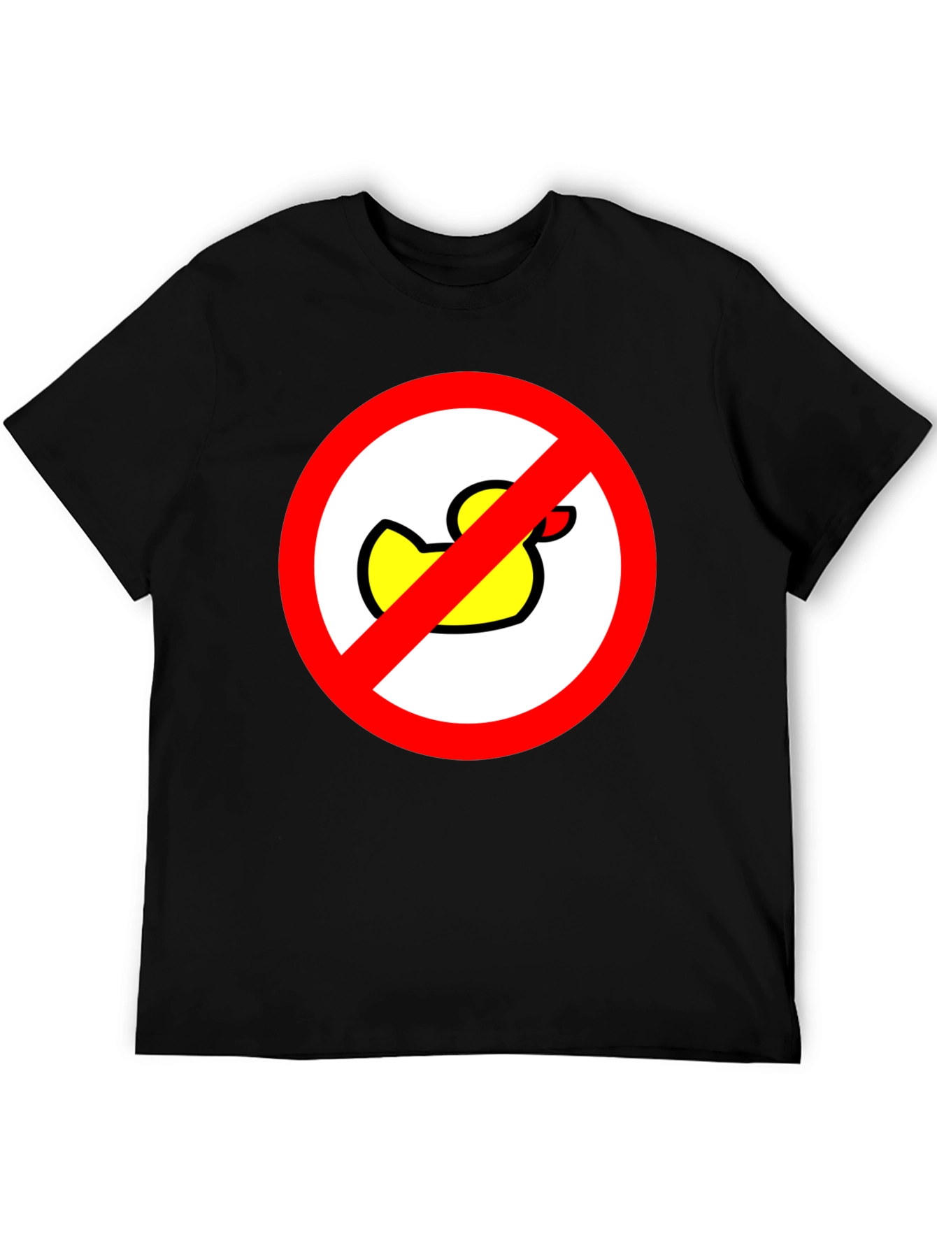 Black No Ducks Allowed T-Shirt - Novelty Graphic Tee view 5
