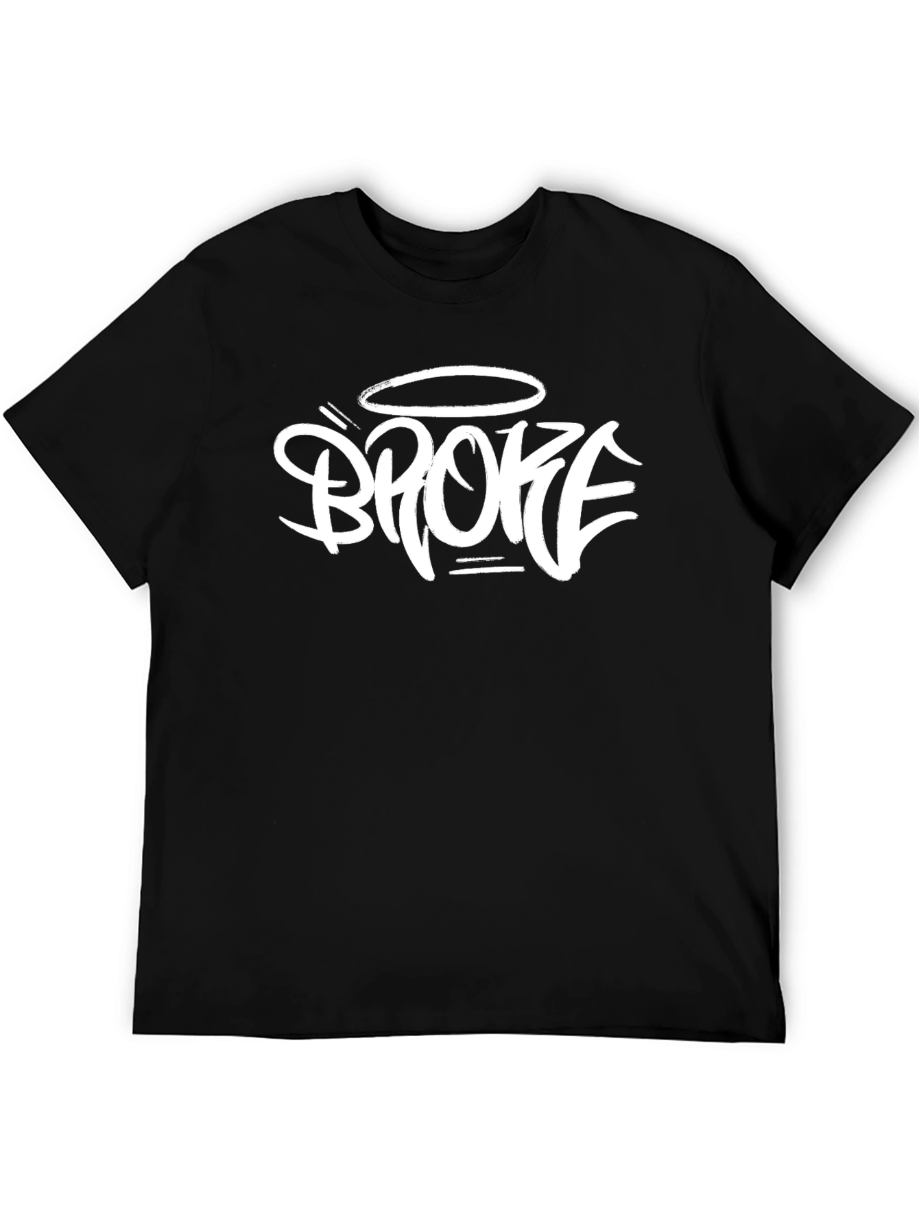 Broke Halo Graphic Black T-Shirt - Urban Style - 5