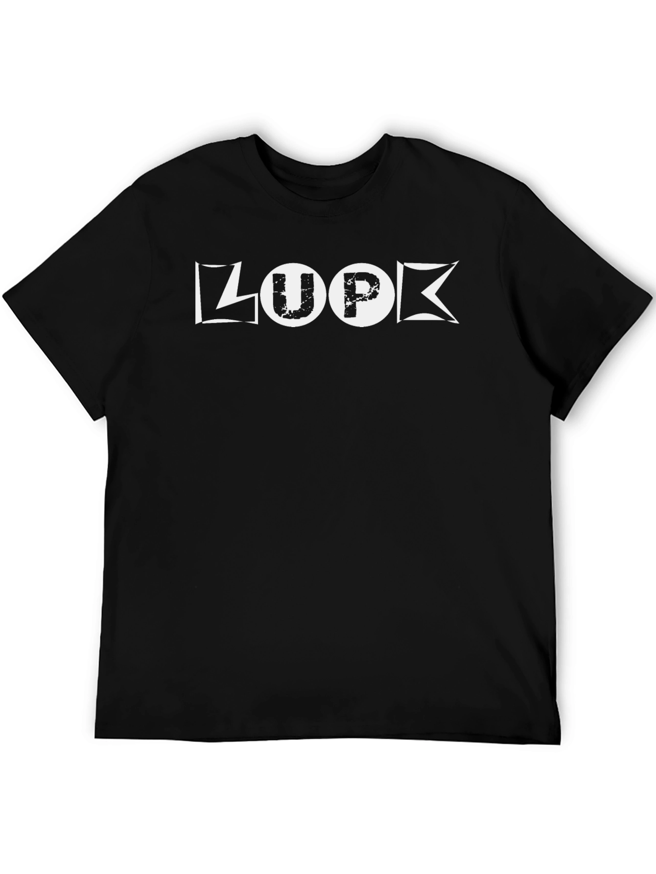 Black Look Up Graphic Tee - Mens Short Sleeve Black T-Shirt view 5
