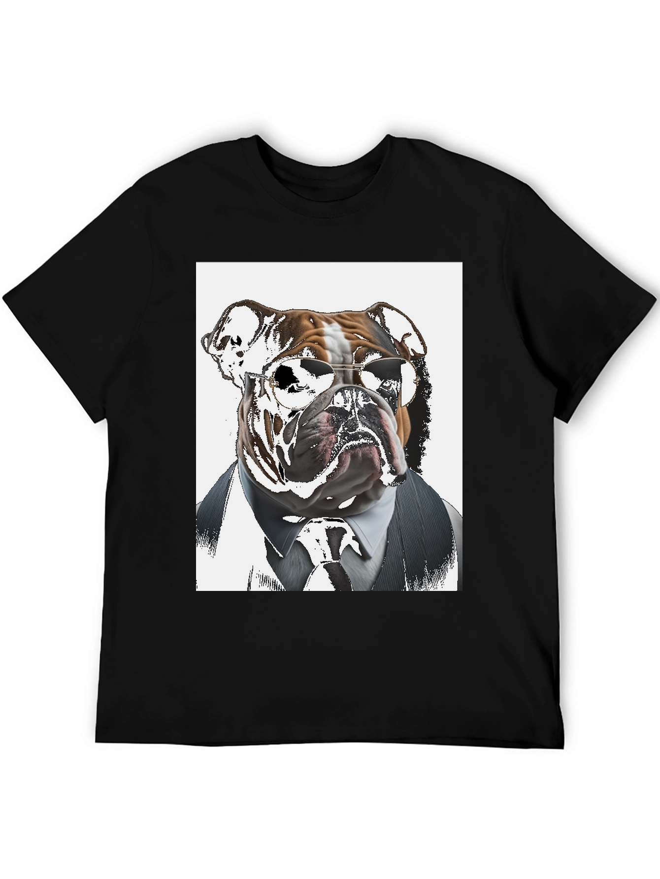 Black Dog Boss T-Shirt - Cool Canine Style view 5
