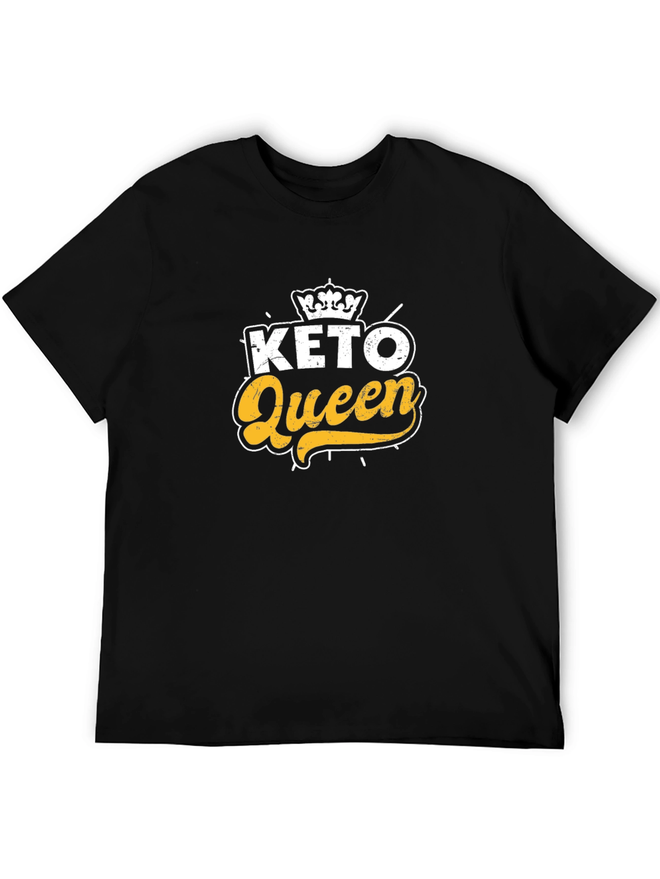 Black Keto Queen Black Graphic T-Shirt view 5