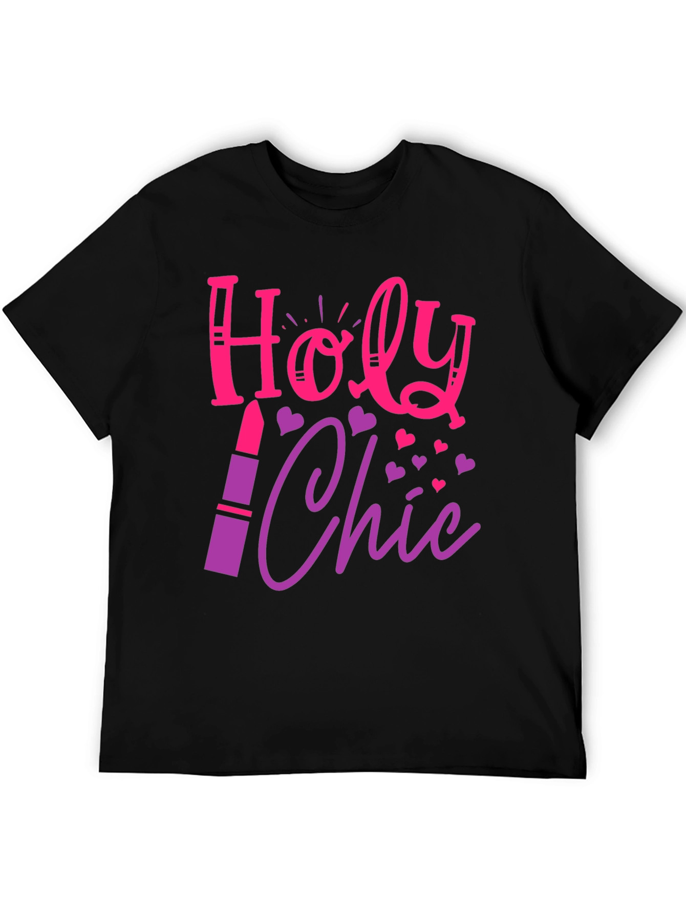 Black Holy Chic Graphic Tee - Stylish & Fun! view 5