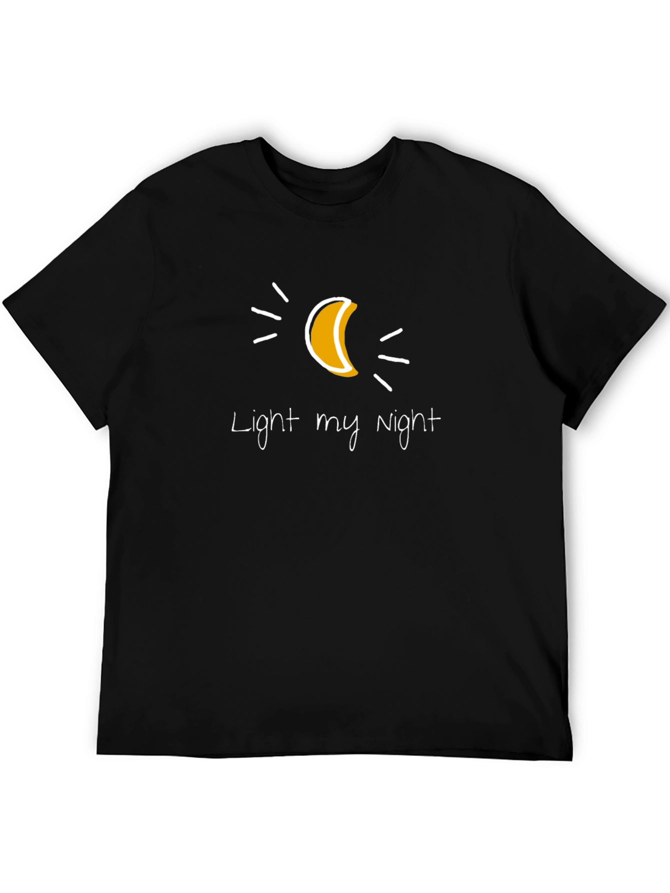 Black Light My Night Graphic Tee - Soft Cotton Comfort view 5