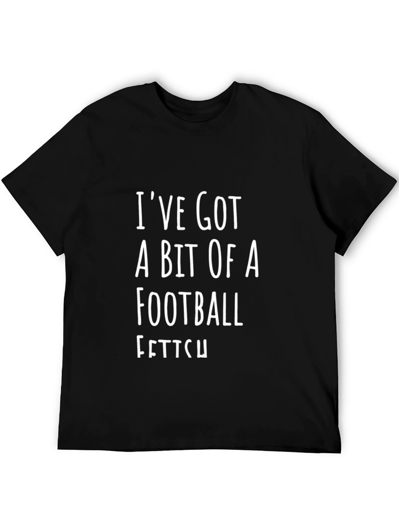 Black Football Fetish Graphic T-Shirt view 5
