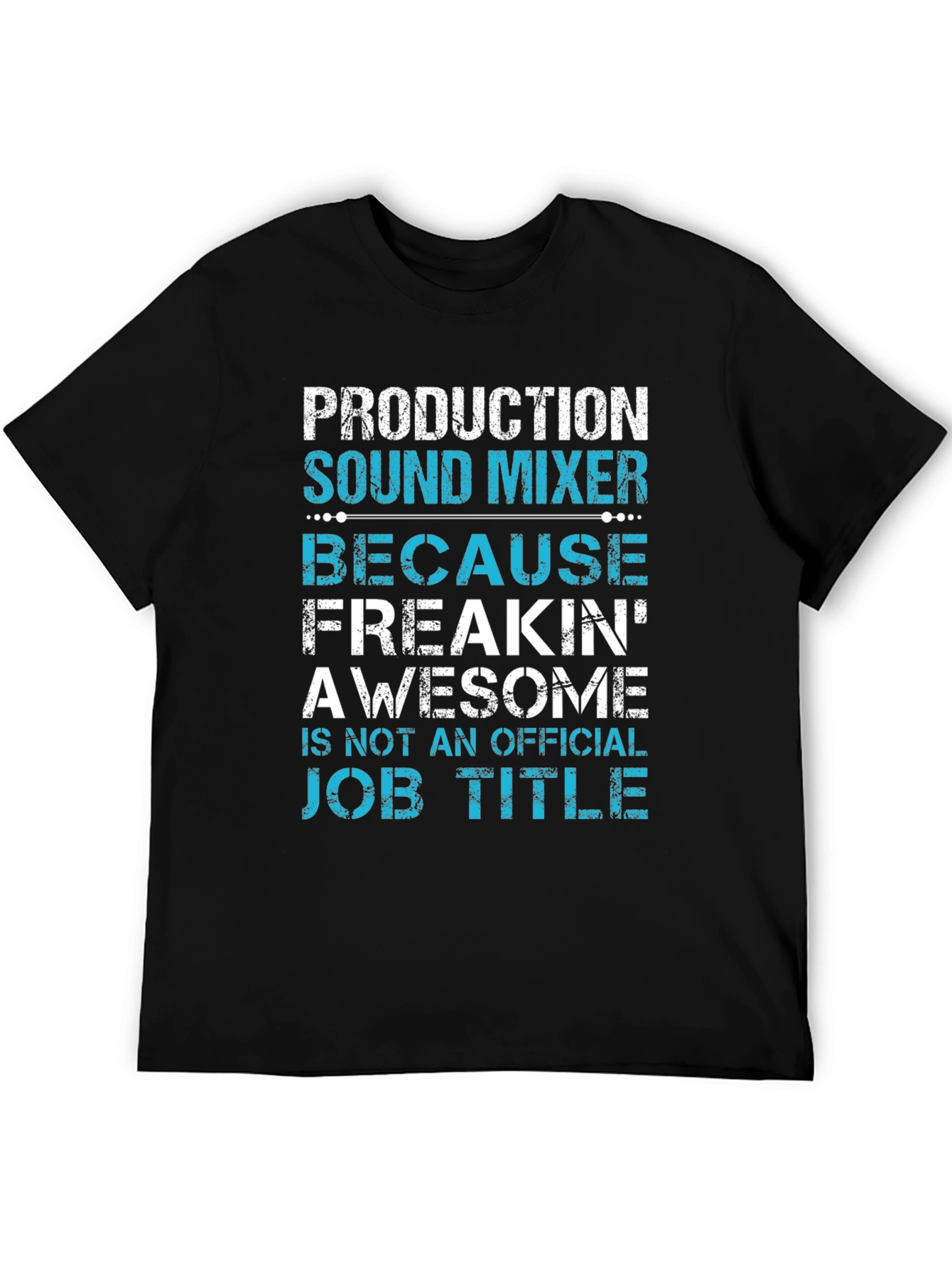 Black Production Sound Mixer T-Shirt view 5