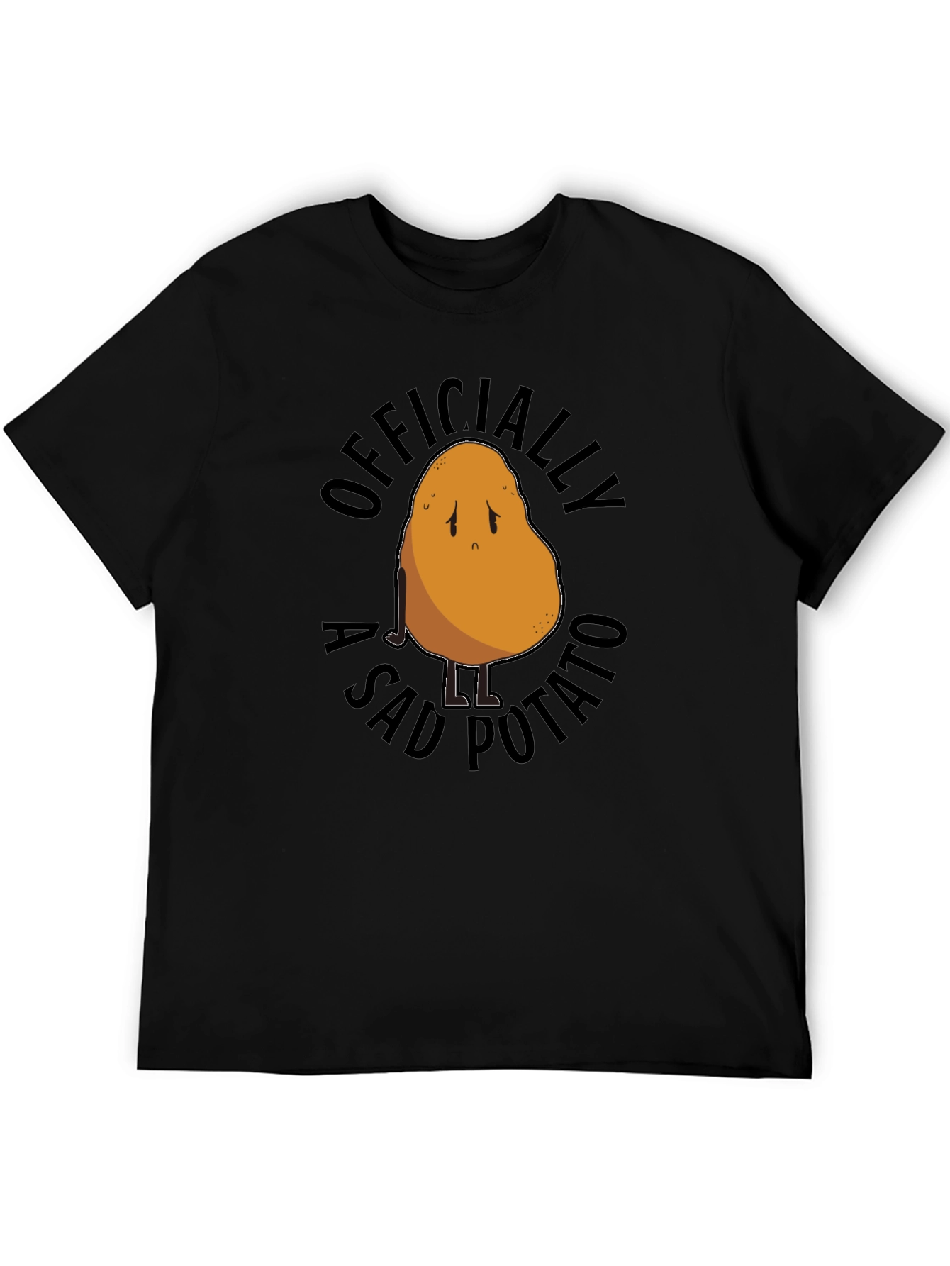 Black Officially A Sad Potato T-Shirt view 5