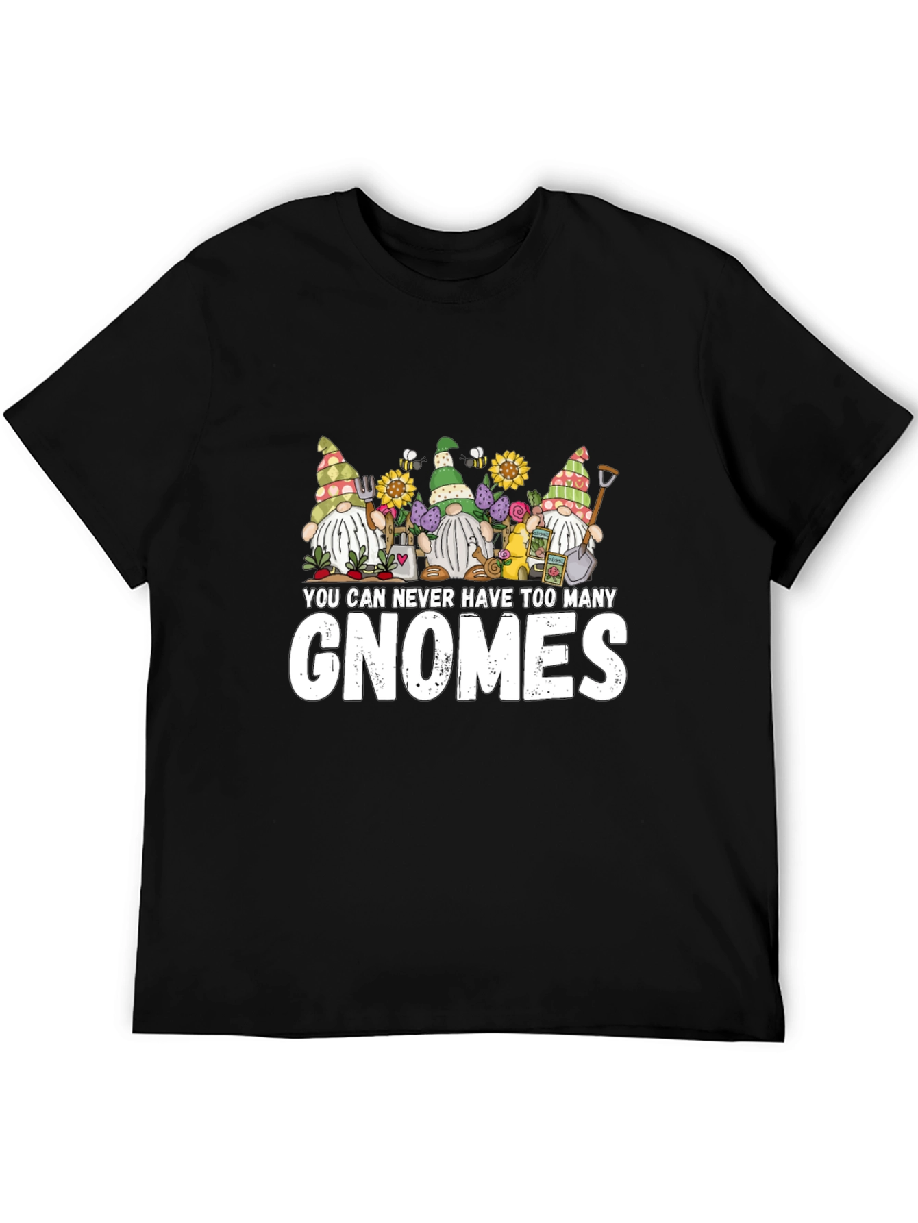 Black Gnome T-Shirt - You Can Never Have Too Many Gnomes view 5