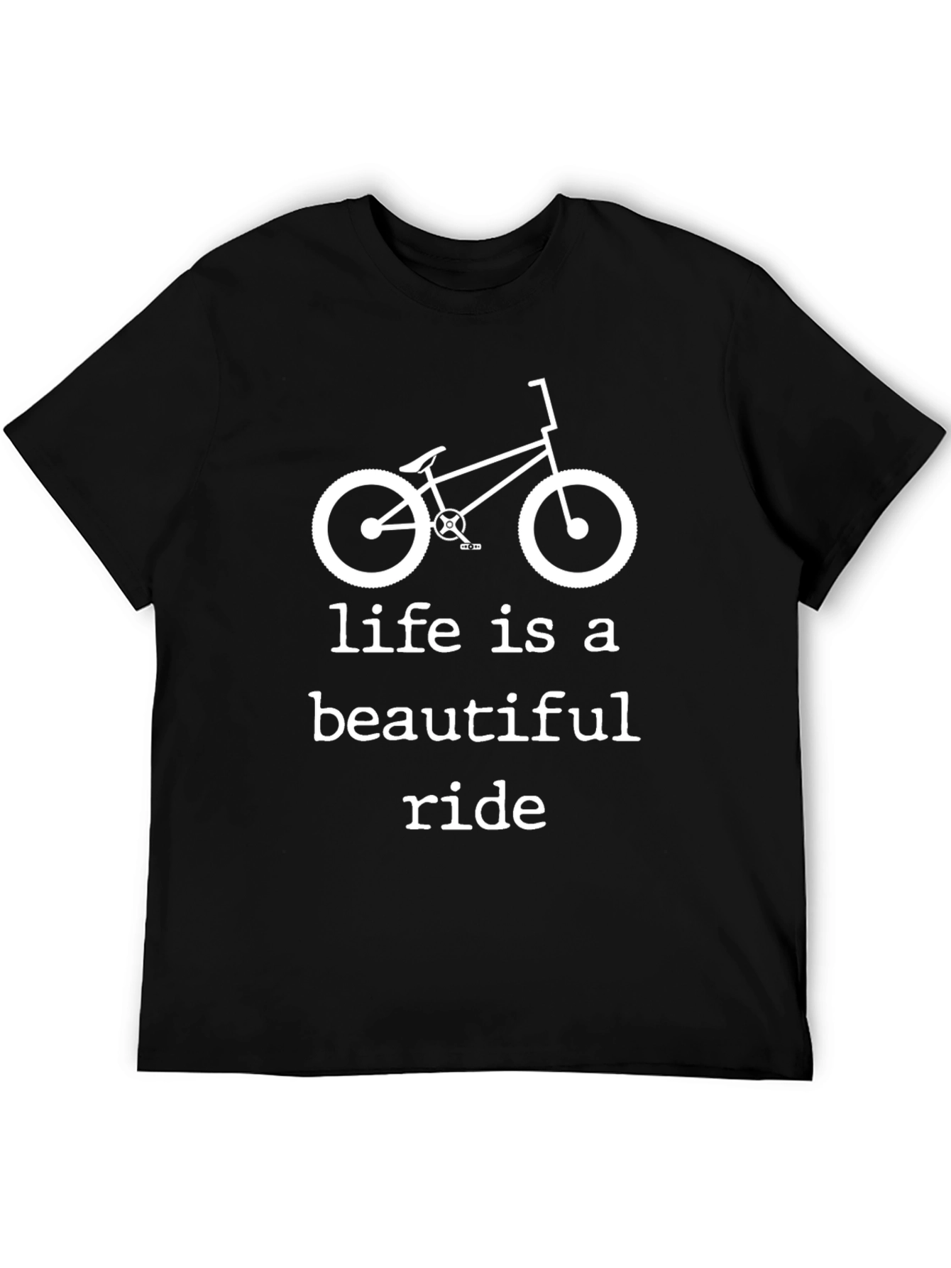 Black Life is a Beautiful Ride Black T-Shirt view 5