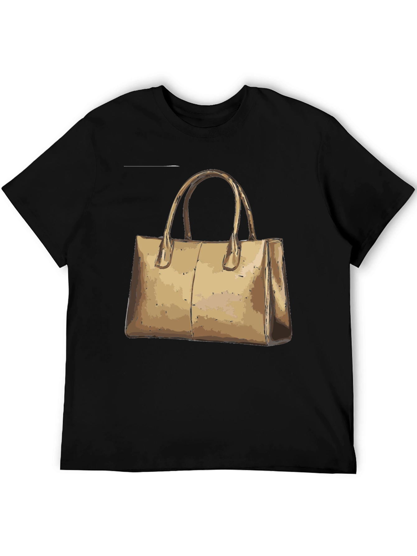 Black Graphic Tee - Handbag Design - Casual Unisex T-Shirt view 5
