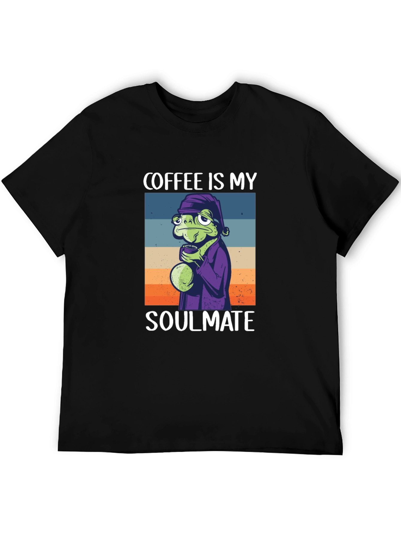 Black Coffee Soulmate Tee - Frog Lover's T-Shirt view 5