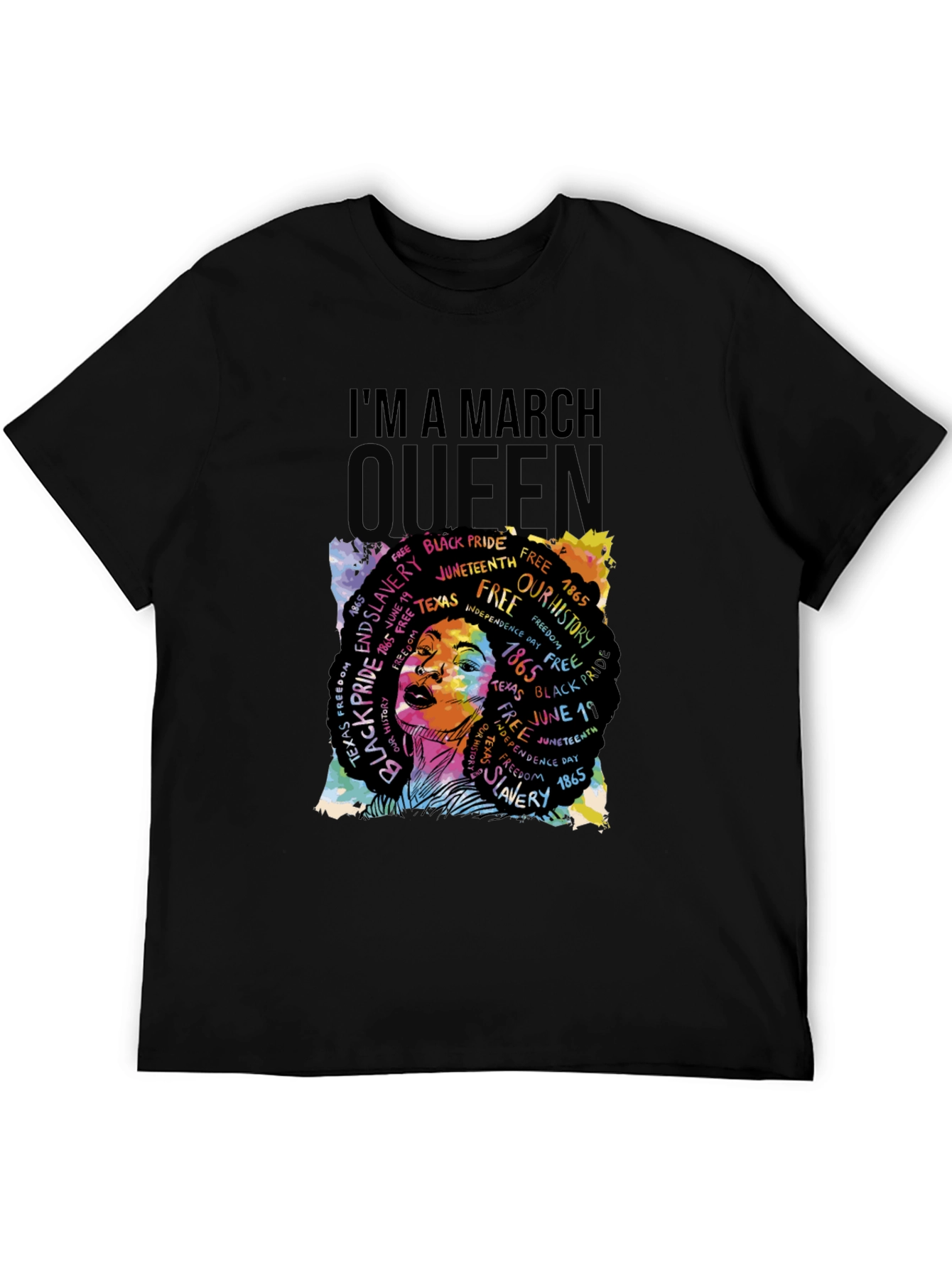 Black March Queen Black Pride Graphic Tee view 5