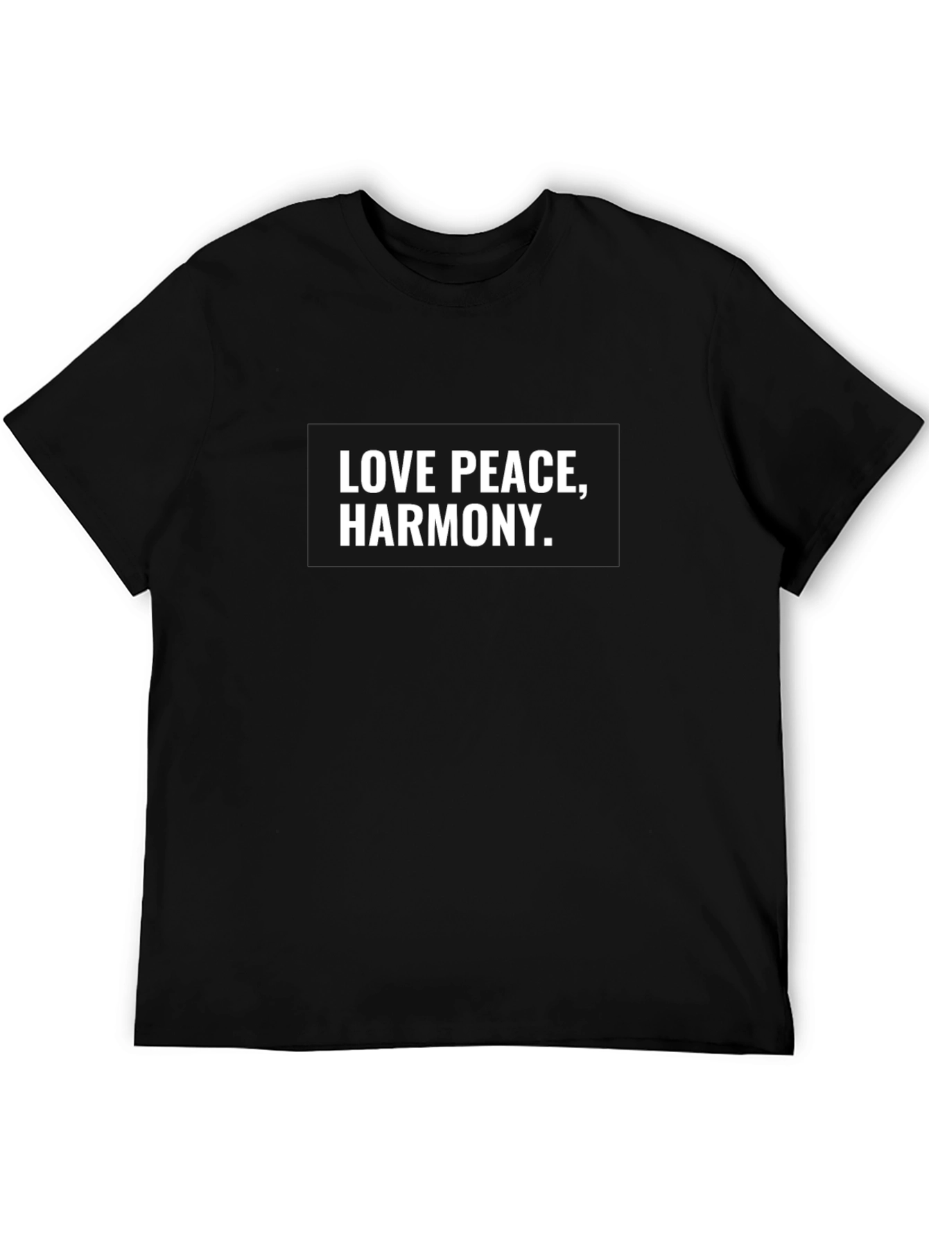 Black Love Peace Harmony Graphic T-Shirt view 5