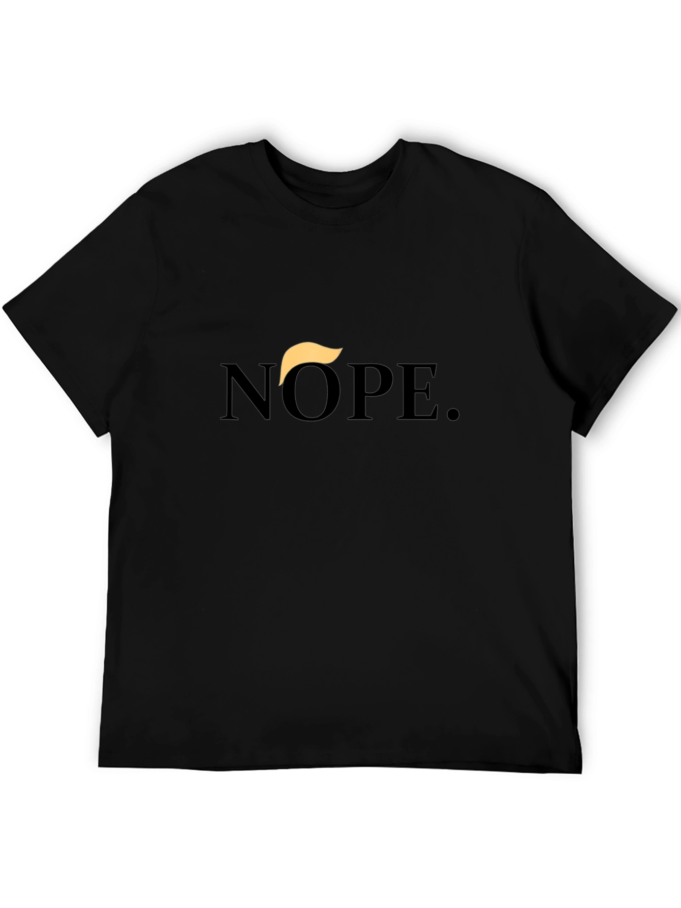 Black Nope. T-Shirt view 5