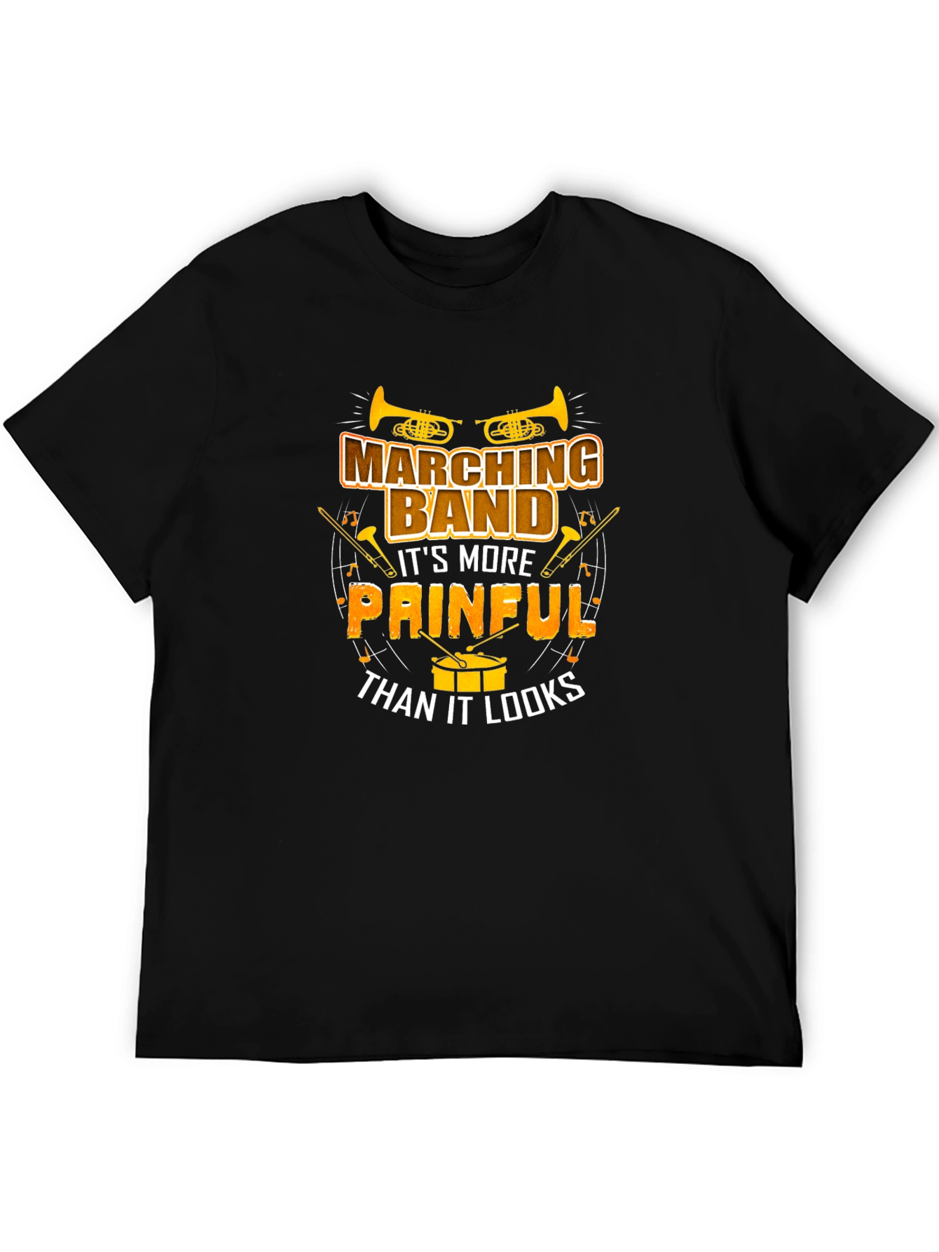 Black Marching Band Painful T-Shirt view 5