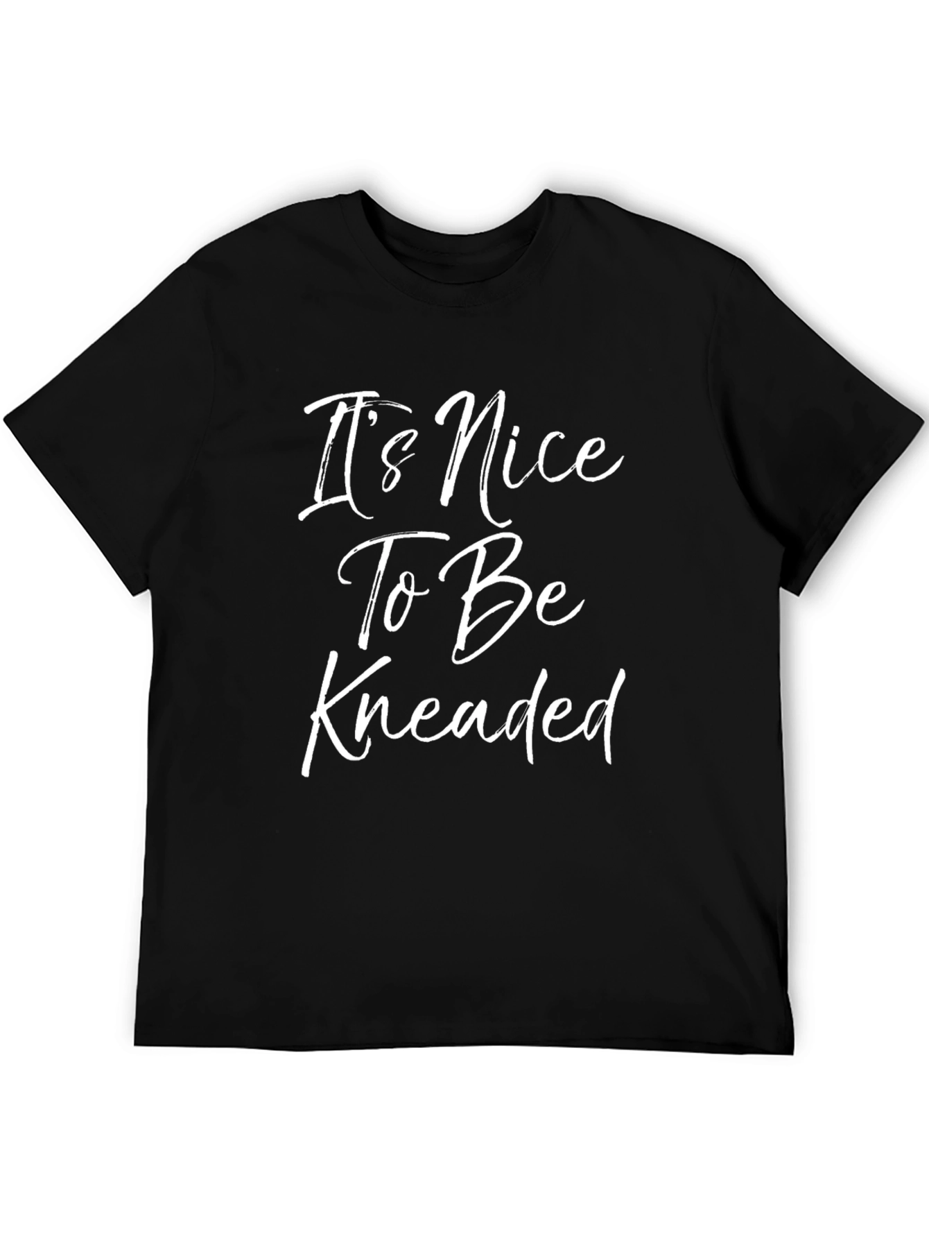 Black It's Nice To Be Kneaded Graphic Tee view 5