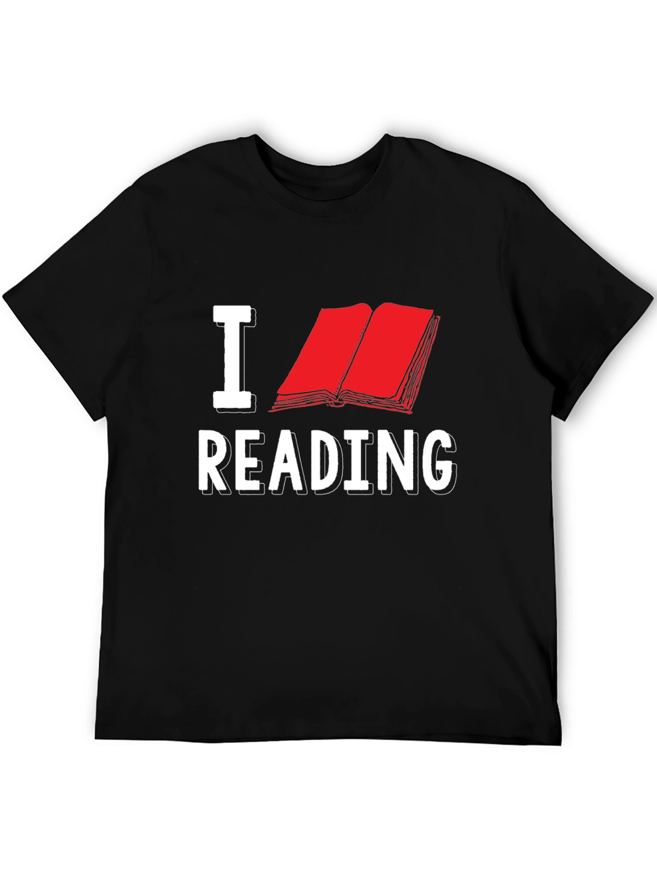 Black I Love Reading T-Shirt view 5