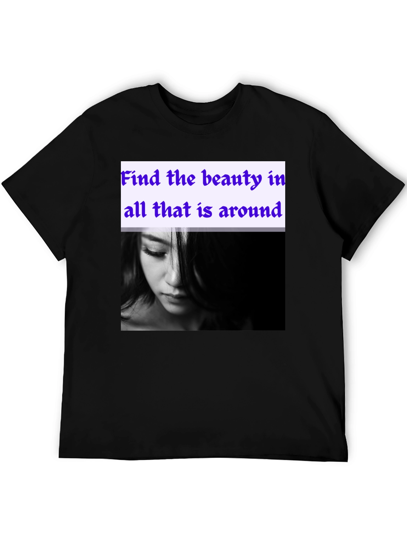 Black Beauty Within T-Shirt - Inspirational Graphic Tee view 5
