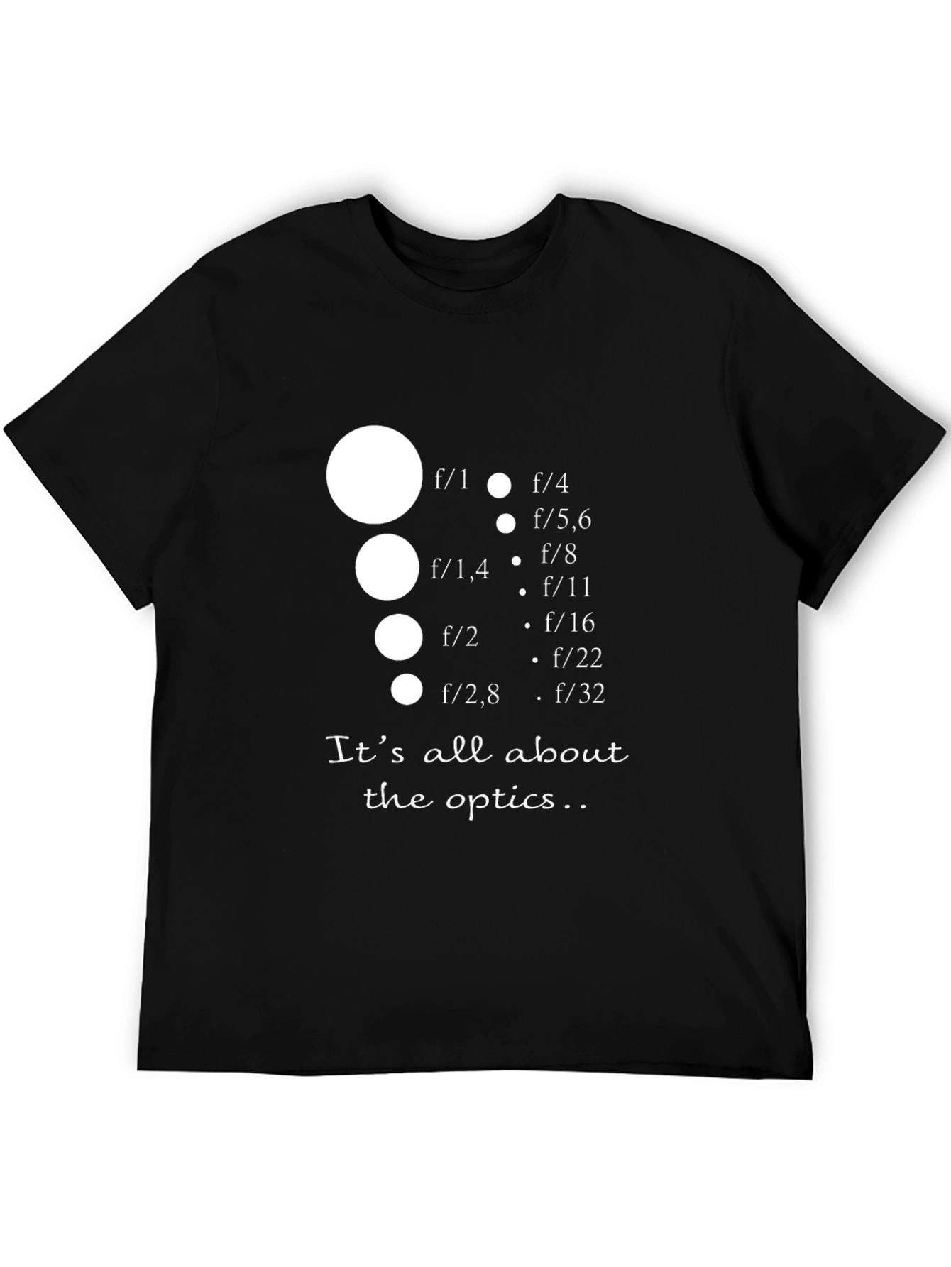 Optics T-Shirt - Photography Aperture Design - 5