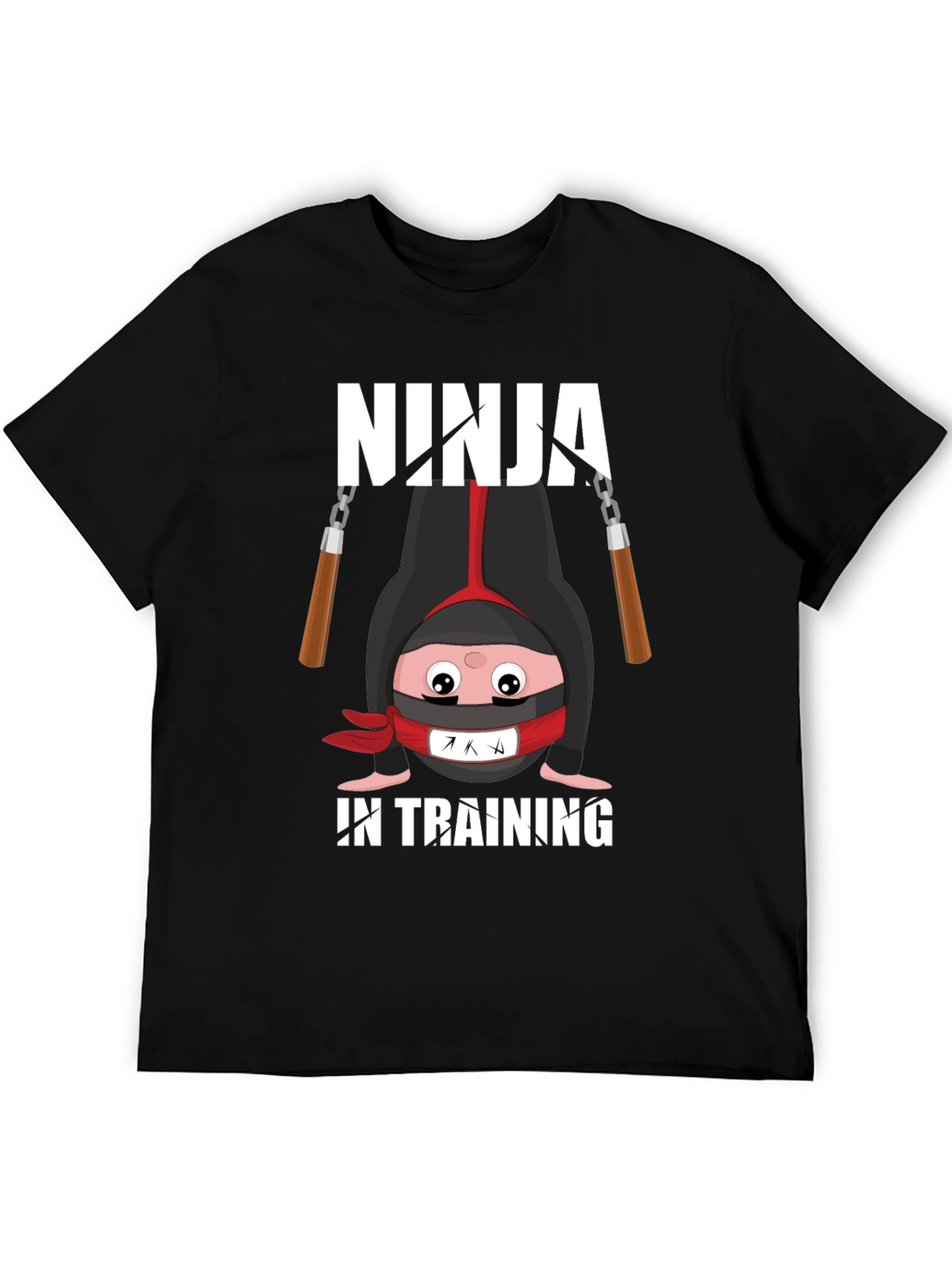 Black Ninja In Training Graphic Tee view 5