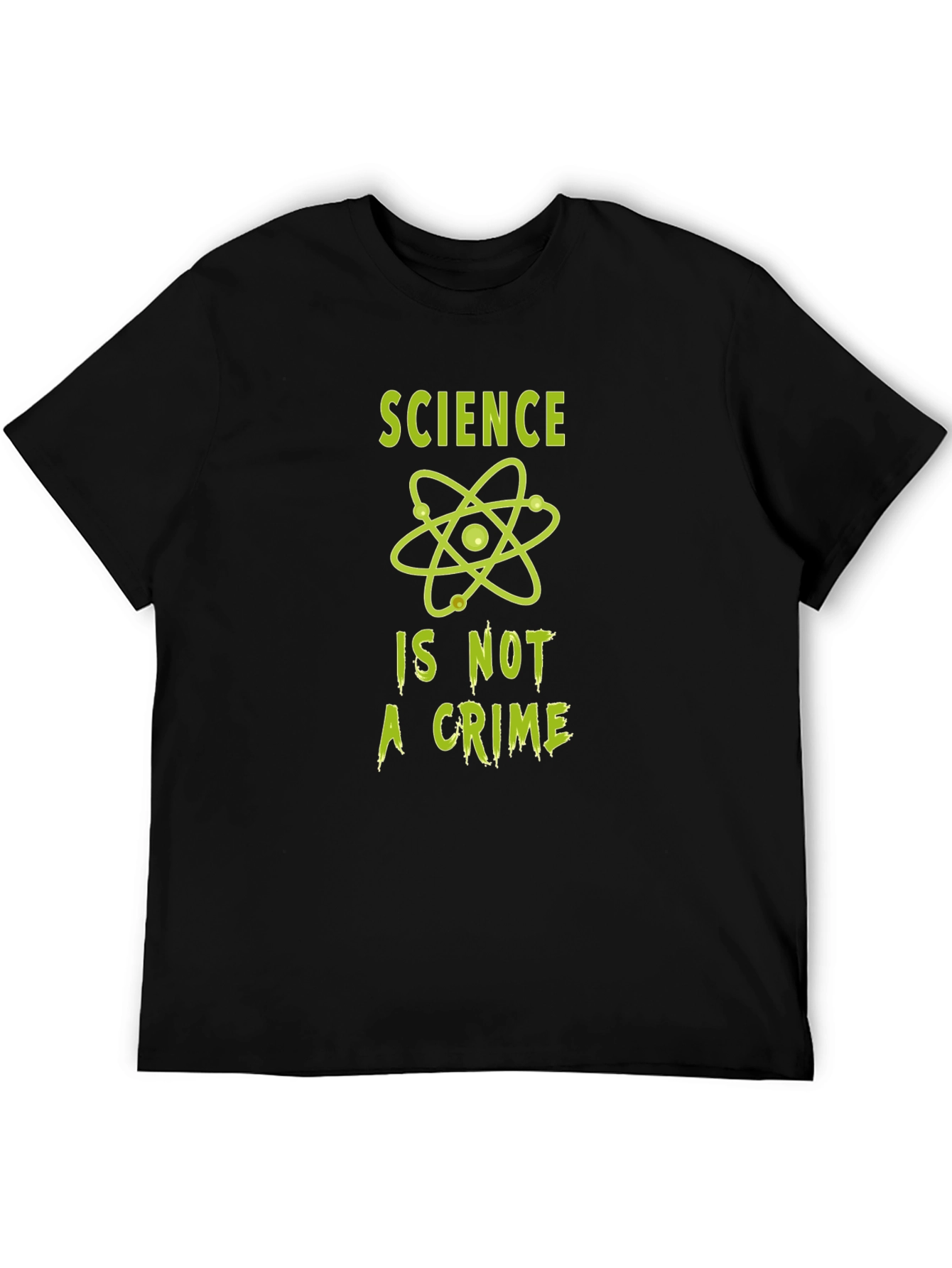 Black Science Is Not A Crime T-Shirt - Black view 5