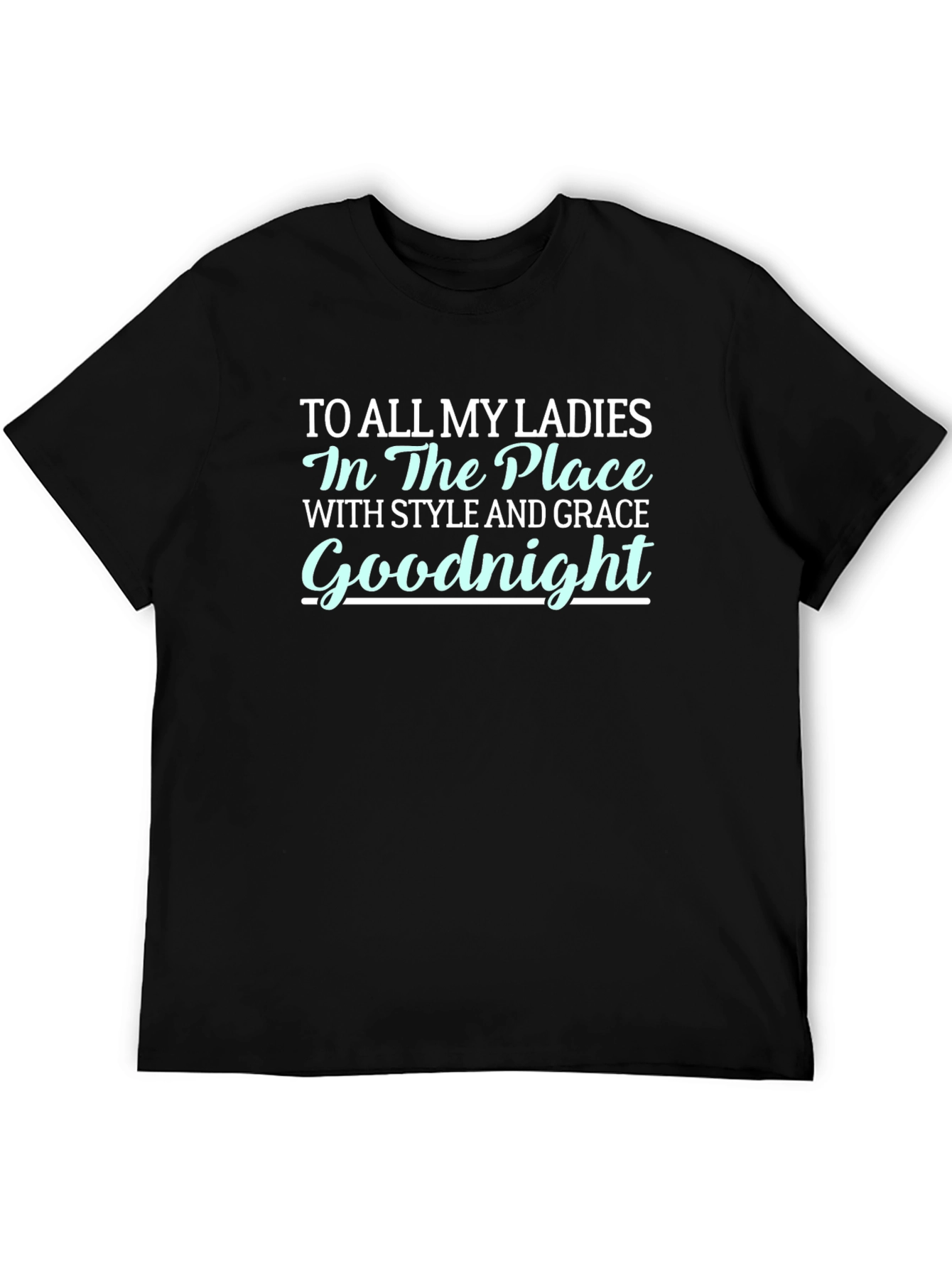 Black Goodnight Ladies T-Shirt view 5