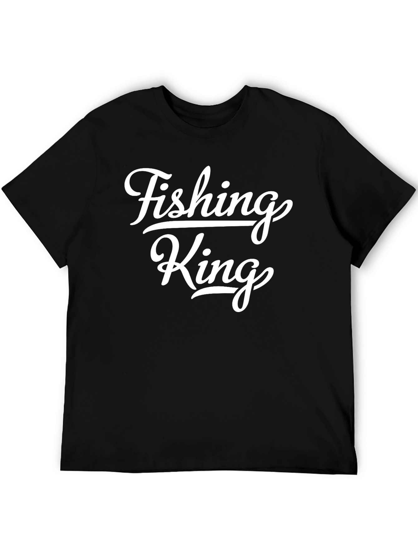 Black Fishing King Graphic Tee - Stylish Angler Apparel view 5