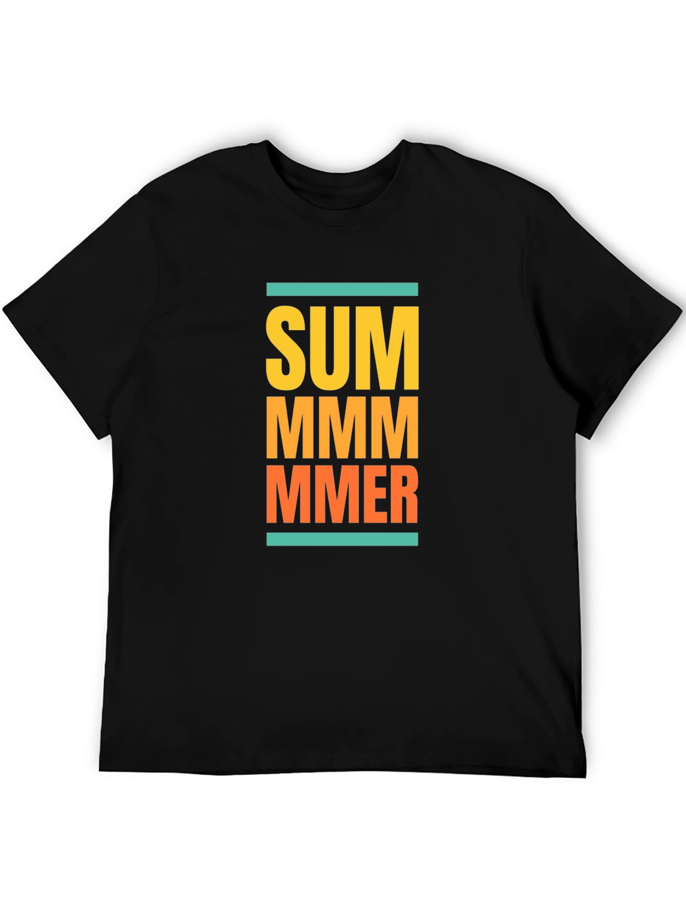 Black Summer Graphic T-Shirt view 5