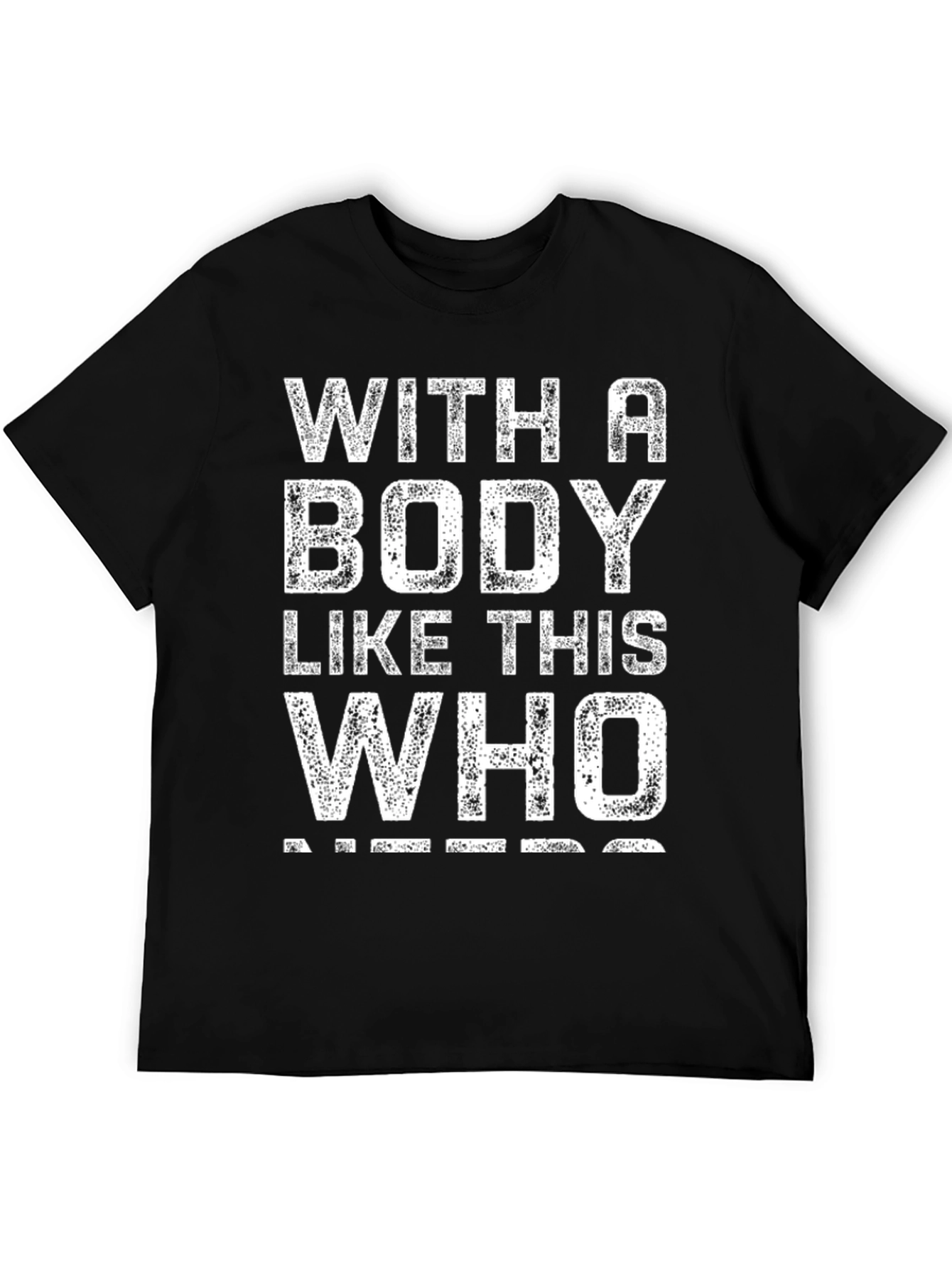Black Funny Body Like This T-Shirt view 5