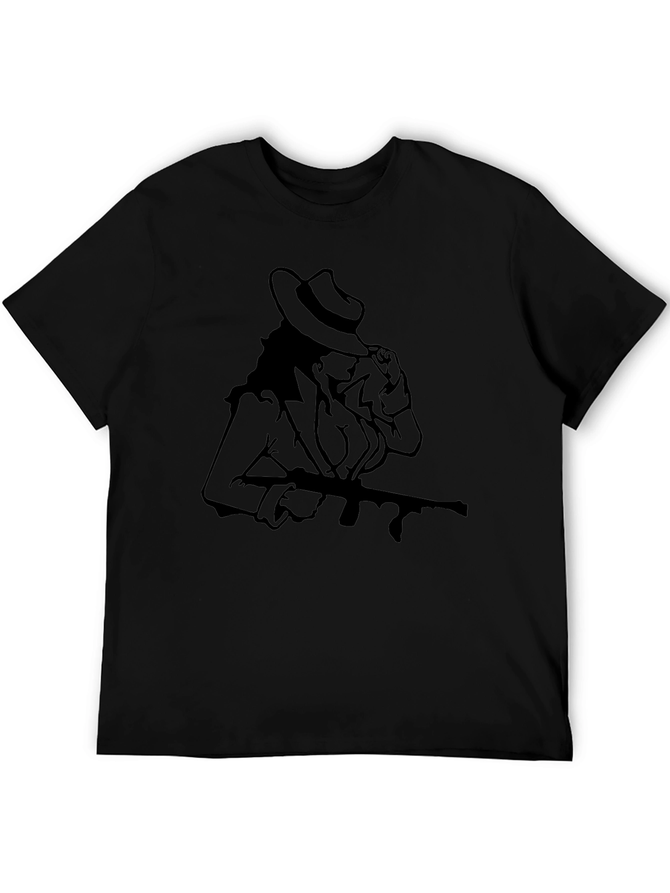 Black Gangster Girl Black T-Shirt view 5