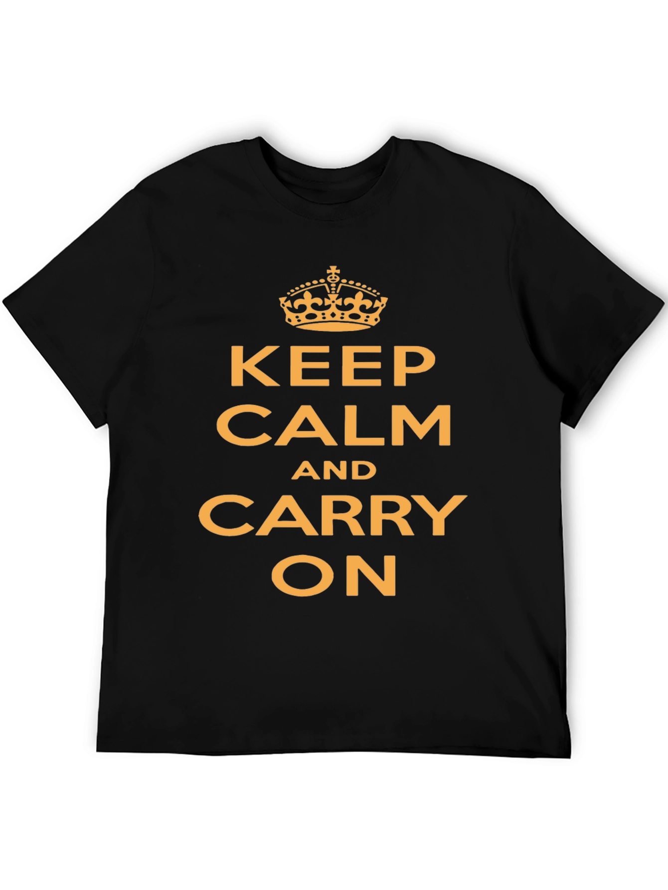 Black Keep Calm T-Shirt - Funny Slogan Tee view 5