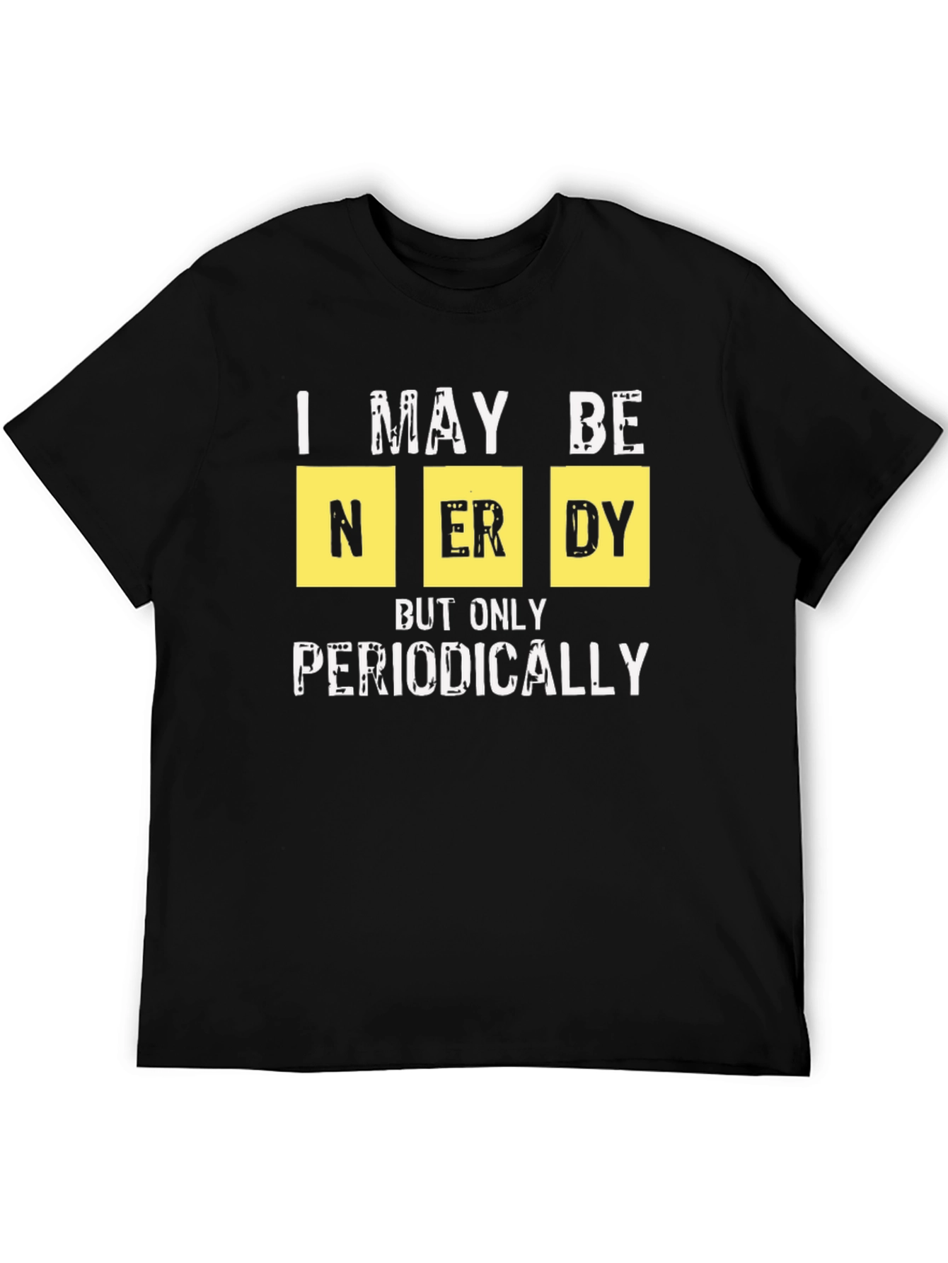 Black Nerdy Periodically Graphic T-Shirt view 5