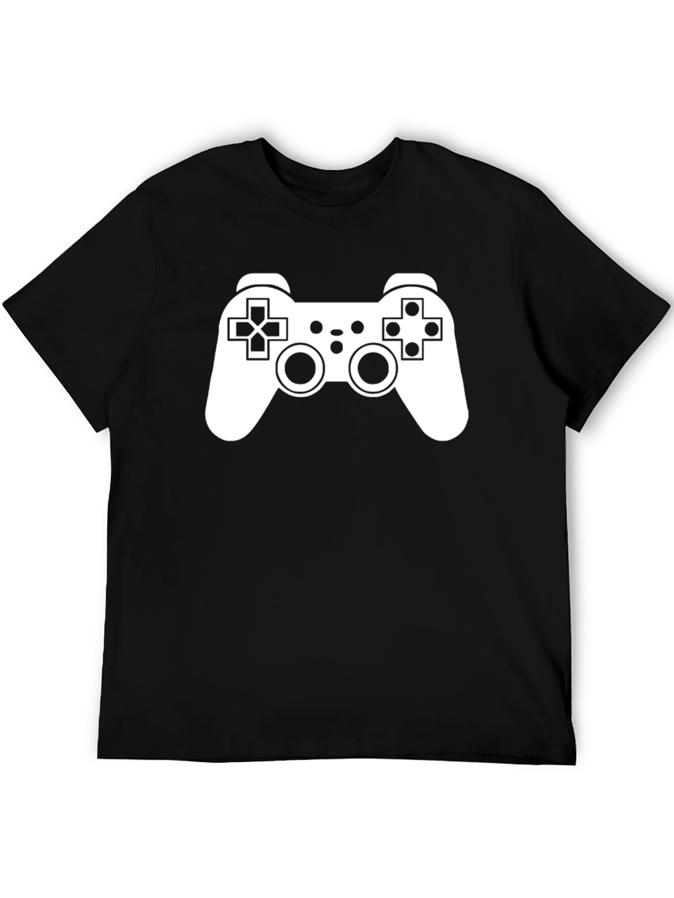 Black Gamer Style Black T-Shirt view 5
